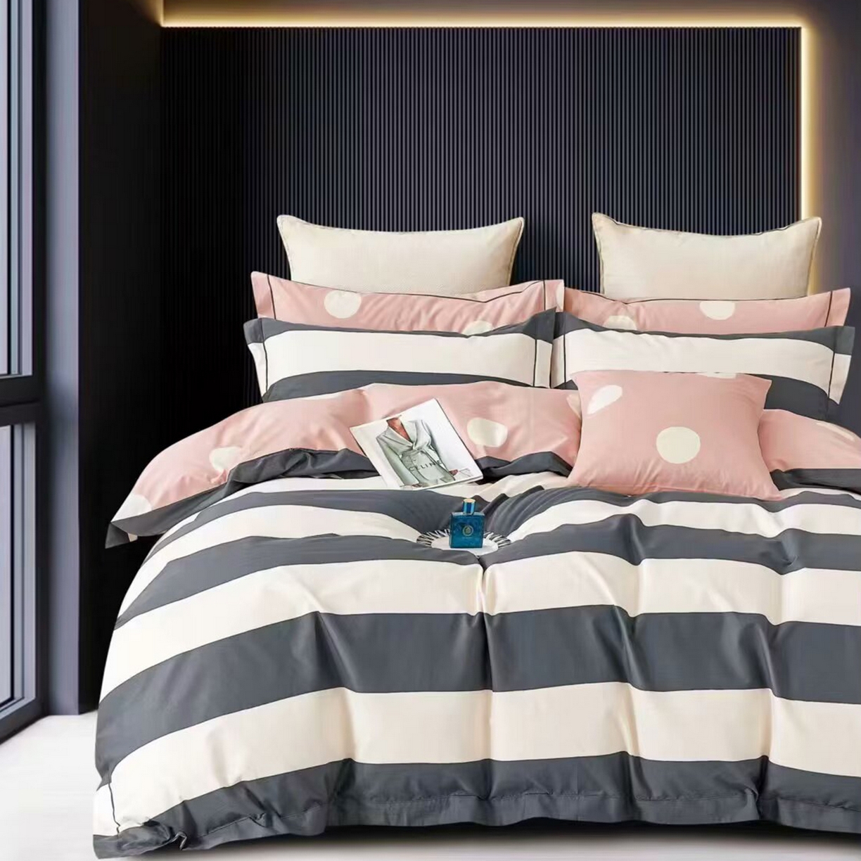 91家纺网 家纺一手货源 找家纺 （总）未来家居 JAMES KELLY （铂金凯丽）2025新款40支13376全棉印染铂金长绒棉四件套-系列6