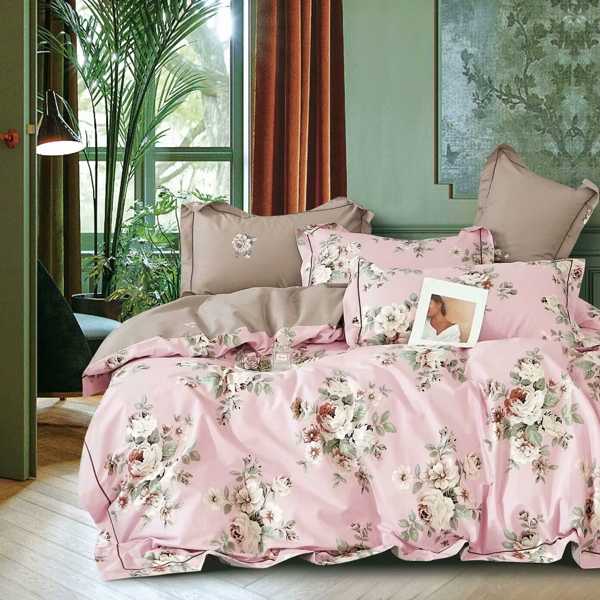 91家纺网 家纺一手货源 找家纺 （总）未来家居 JAMES KELLY （铂金凯丽）2025新款40支13376全棉印染铂金长绒棉四件套-系列6