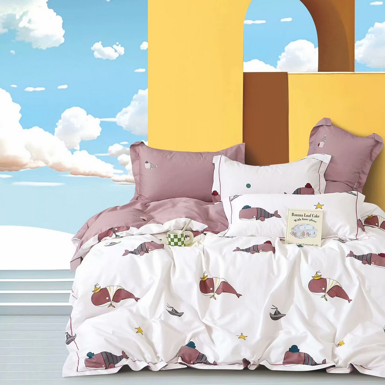 91家纺网 家纺一手货源 找家纺 （总）未来家居 JAMES KELLY （铂金凯丽）2025新款40支13376全棉印染铂金长绒棉四件套-系列6