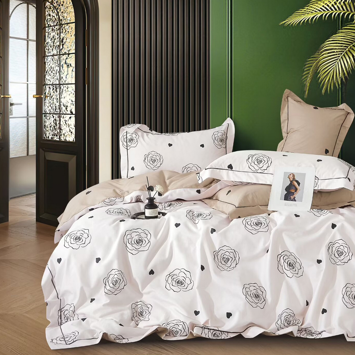 91家纺网 家纺一手货源 找家纺 （总）未来家居 JAMES KELLY （铂金凯丽）2025新款40支13376全棉印染铂金长绒棉四件套-系列6