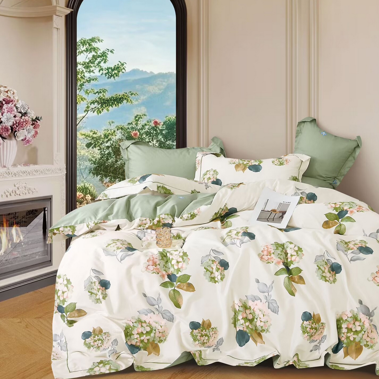 91家纺网 家纺一手货源 找家纺 （总）未来家居 JAMES KELLY （铂金凯丽）2025新款40支13376全棉印染铂金长绒棉四件套-系列6