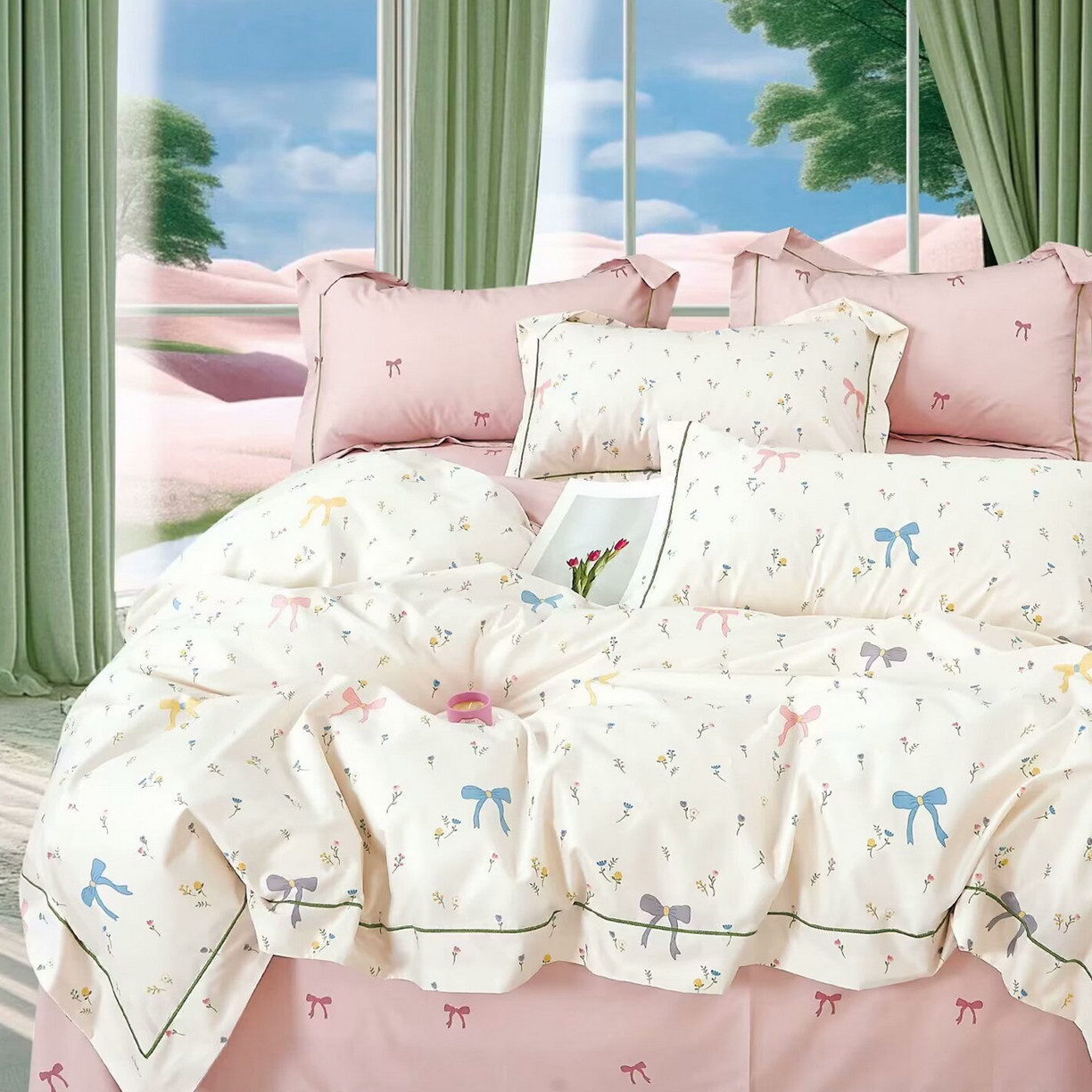 91家纺网 家纺一手货源 找家纺 （总）未来家居 JAMES KELLY （铂金凯丽）2025新款40支13376全棉印染铂金长绒棉四件套-系列6