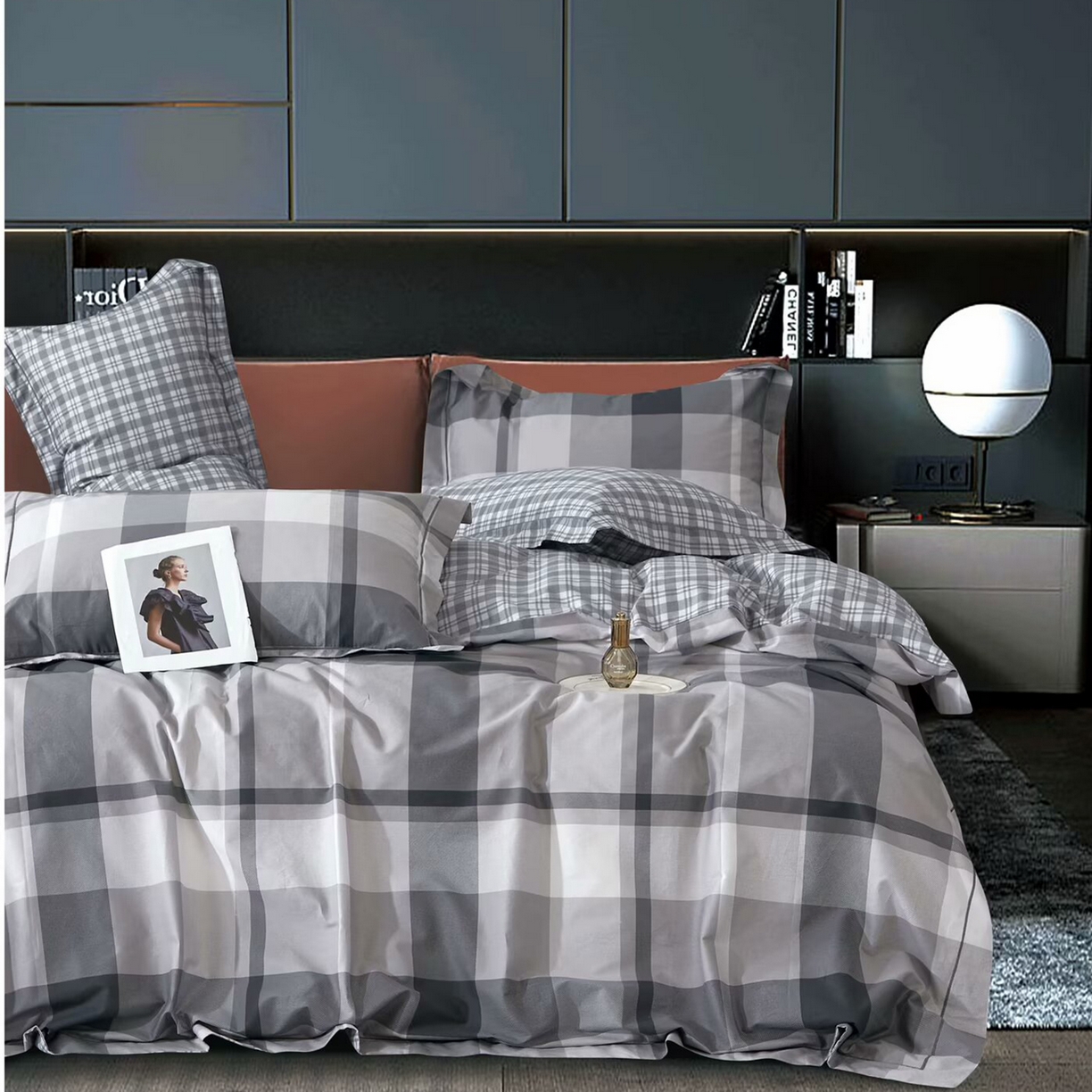 91家纺网 家纺一手货源 找家纺 （总）未来家居 JAMES KELLY （铂金凯丽）2025新款40支13376全棉印染铂金长绒棉四件套-系列6