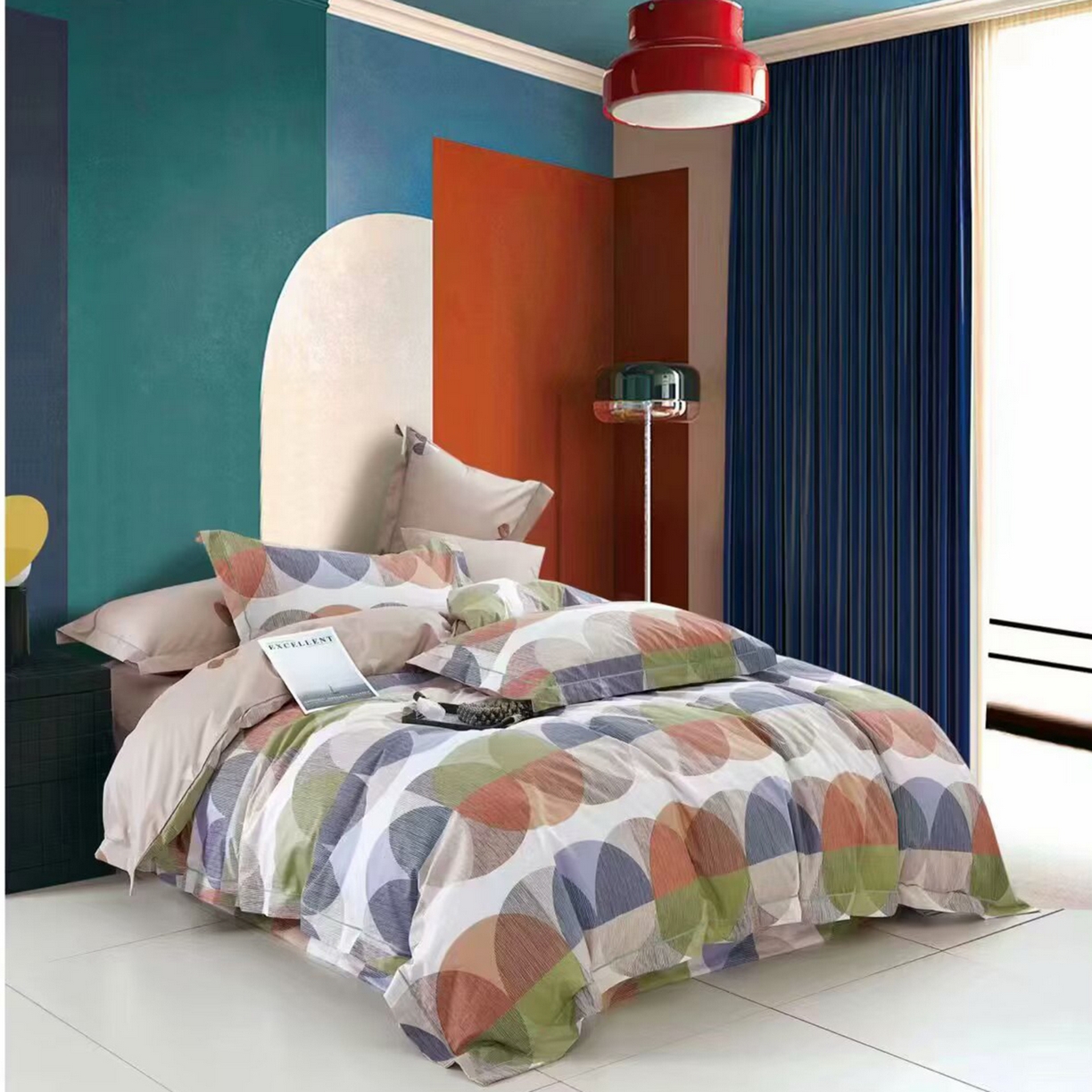 91家纺网 家纺一手货源 找家纺 （总）未来家居 JAMES KELLY （铂金凯丽）2025新款40支13376全棉印染铂金长绒棉四件套-系列6