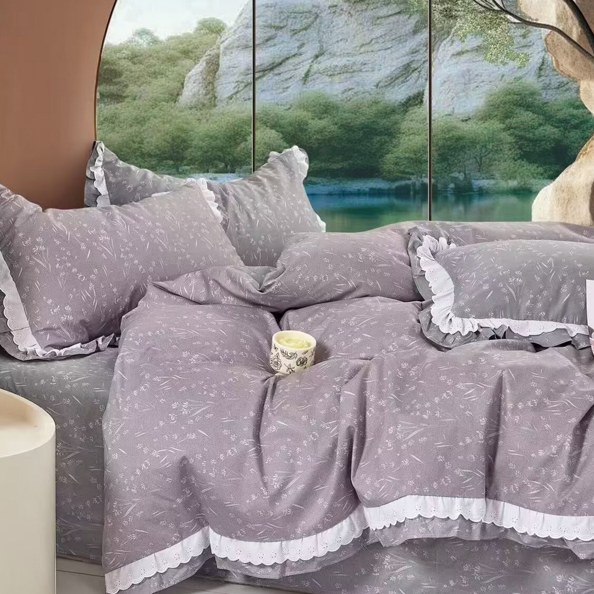 91家纺网 家纺一手货源 找家纺 （总）未来家居 JAMES KELLY （铂金凯丽）2025新款40支13376全棉印染铂金长绒棉四件套-系列6