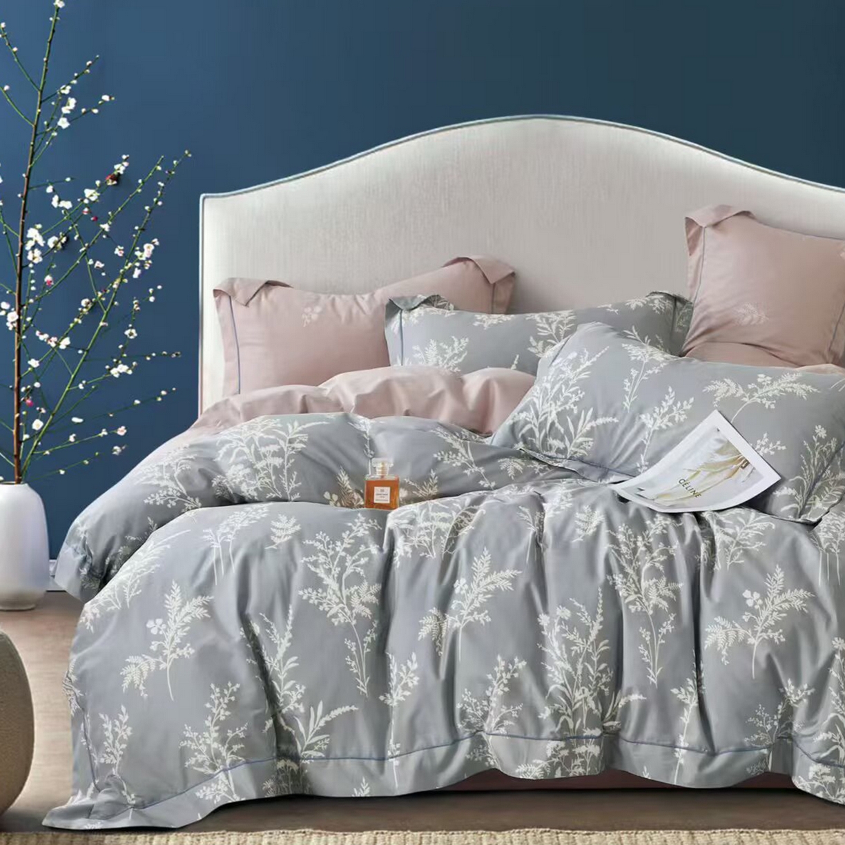 91家纺网 家纺一手货源 找家纺 （总）未来家居 JAMES KELLY （铂金凯丽）2025新款40支13376全棉印染铂金长绒棉四件套-系列6