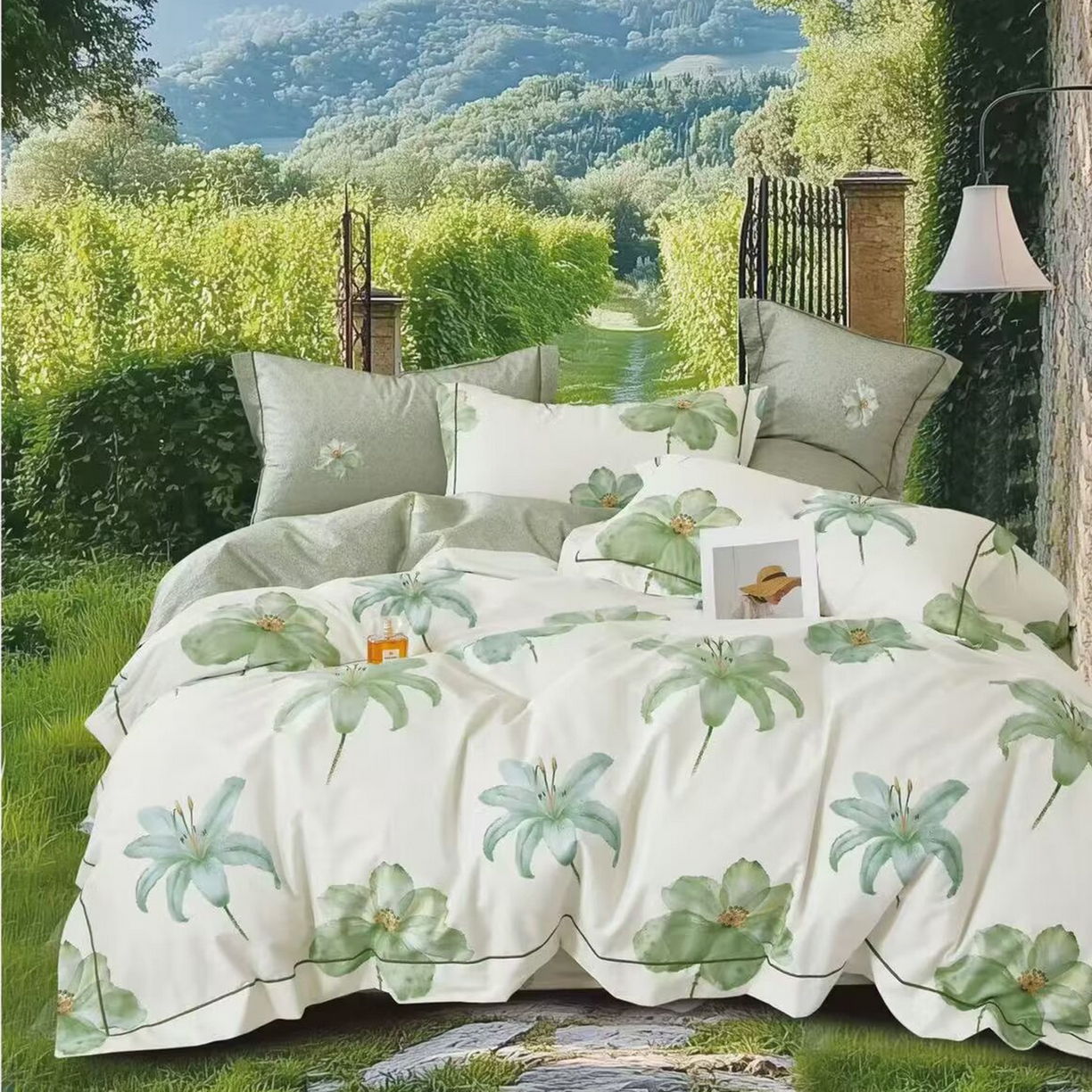 91家纺网 家纺一手货源 找家纺 （总）未来家居 JAMES KELLY （铂金凯丽）2025新款40支13376全棉印染铂金长绒棉四件套-系列6