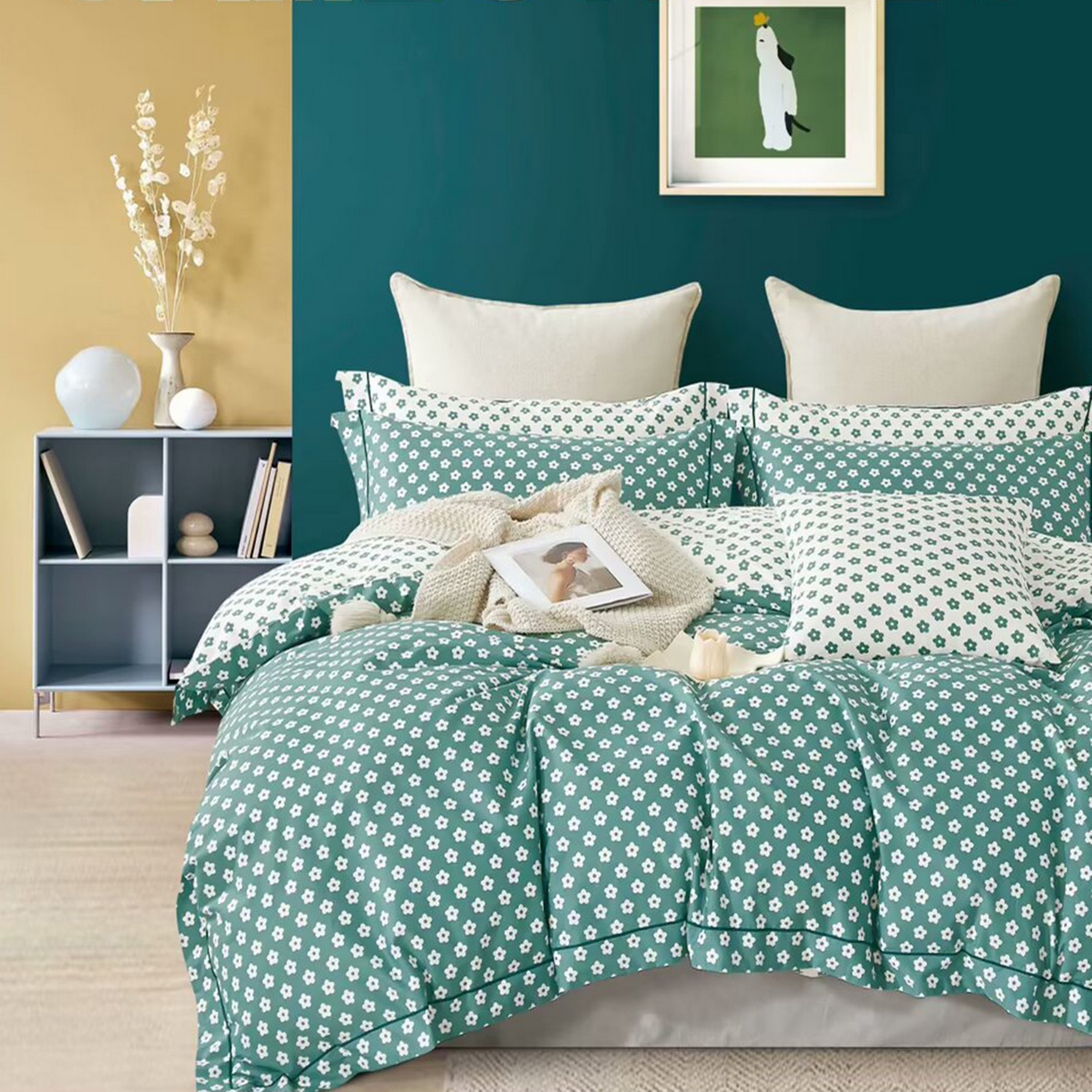 91家纺网 家纺一手货源 找家纺 （总）未来家居 JAMES KELLY （铂金凯丽）2025新款40支13376全棉印染铂金长绒棉四件套-系列6