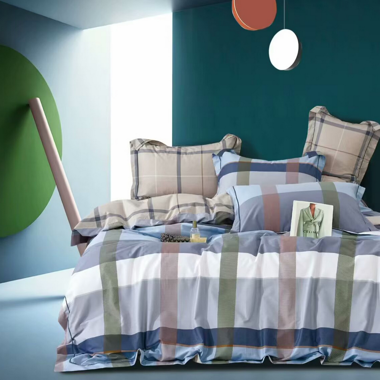 91家纺网 家纺一手货源 找家纺 （总）未来家居 JAMES KELLY （铂金凯丽）2025新款40支13376全棉印染铂金长绒棉四件套-系列6