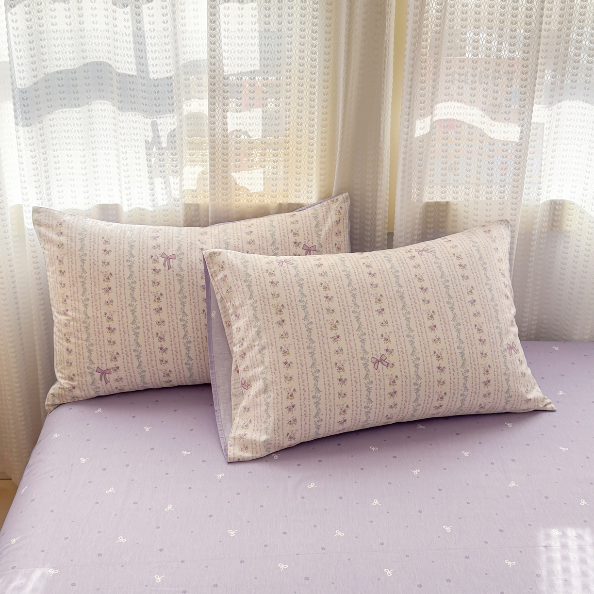 91家纺网 家纺一手货源 找家纺 呗旺鹿 2026新款全棉40支12868田园卡通小清新系列四件套 雅柔