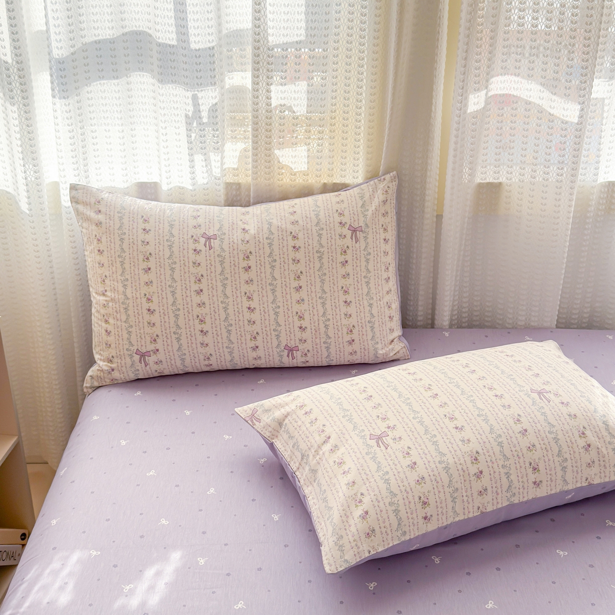 91家纺网 家纺一手货源 找家纺 呗旺鹿 2026新款全棉40支12868田园卡通小清新系列四件套 雅柔