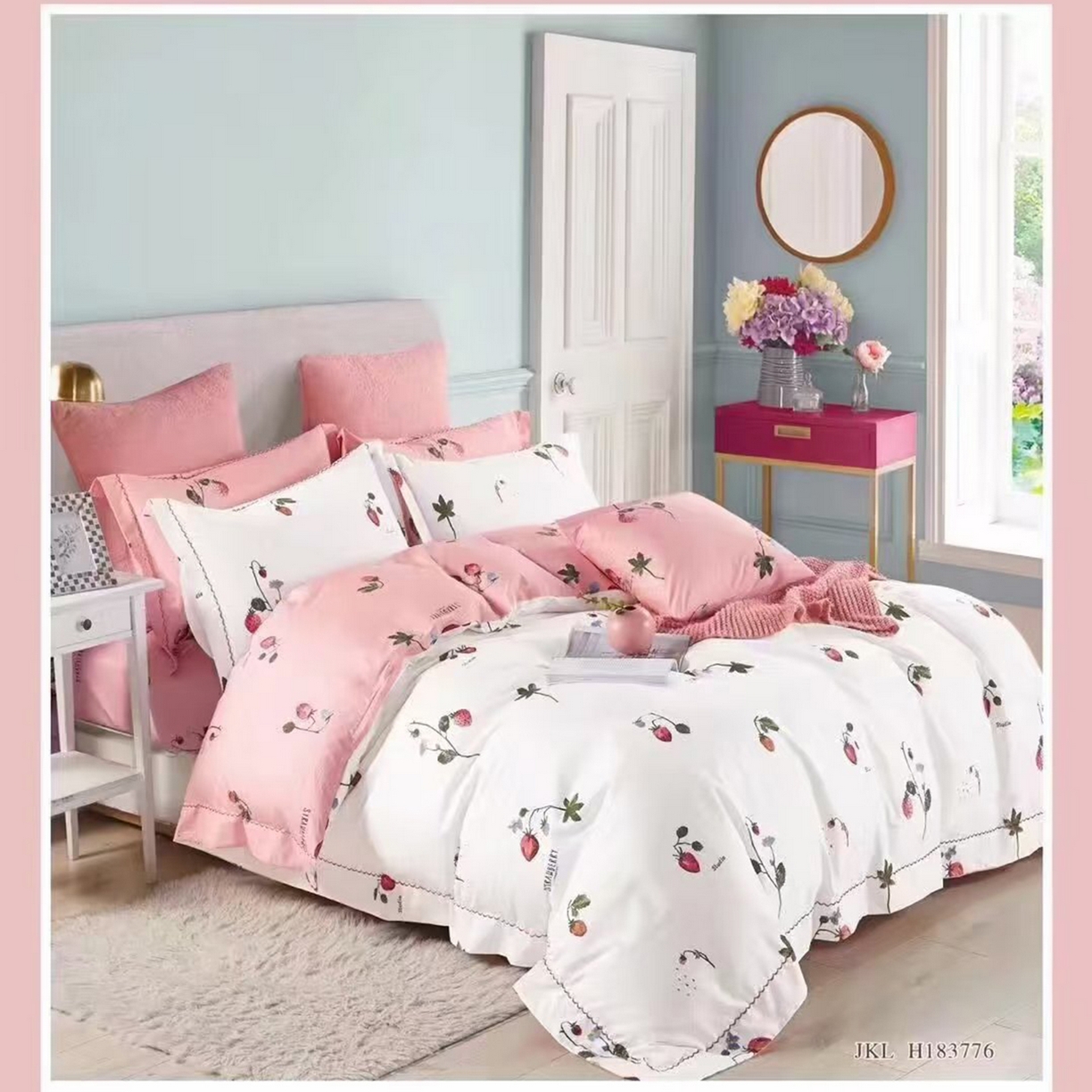 91家纺网 家纺一手货源 找家纺 （总2）未来家居 JAMES KELLY （铂金凯丽）2026新款40支13376全棉印染铂金长绒棉四件套-系列9