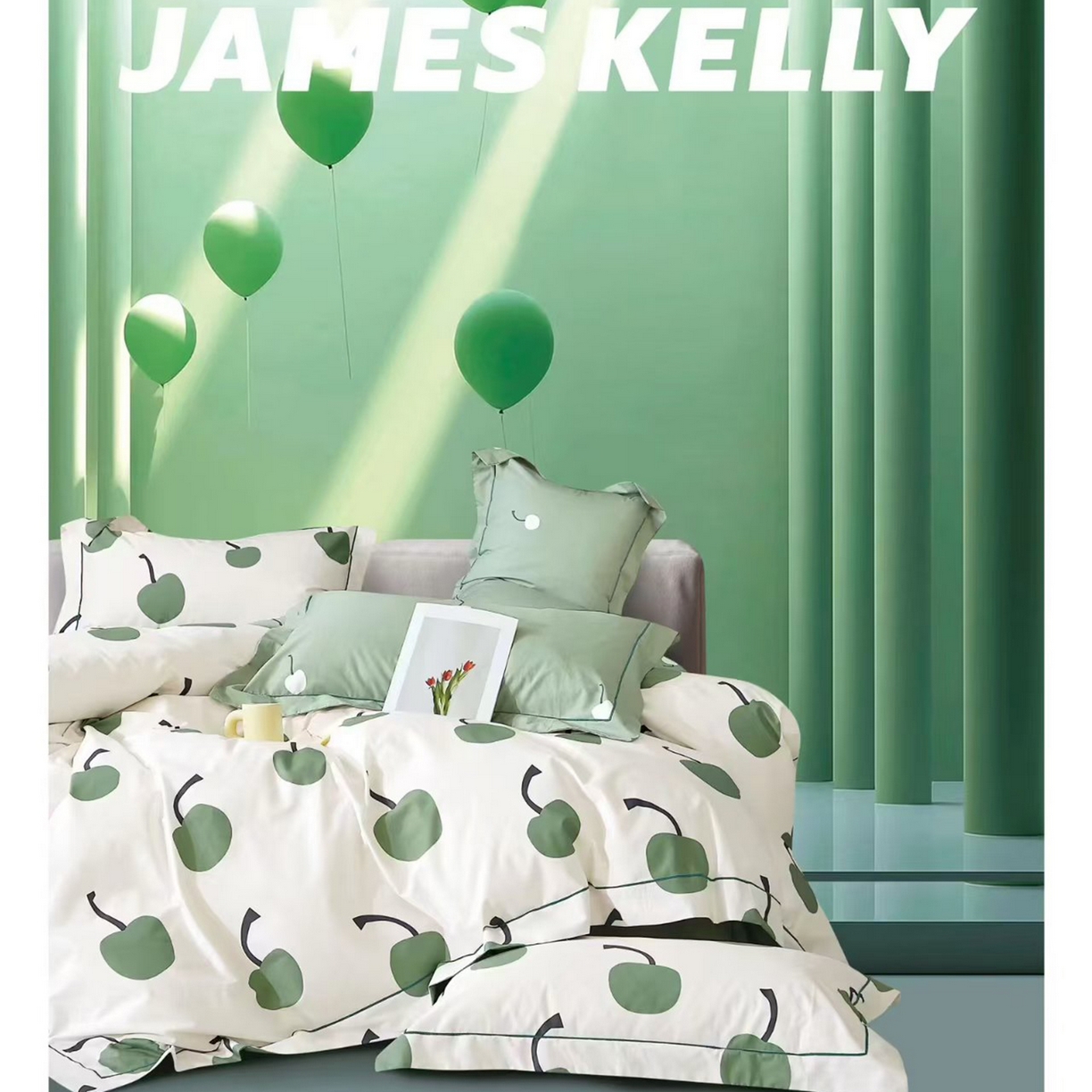 91家纺网 家纺一手货源 找家纺 （总2）未来家居 JAMES KELLY （铂金凯丽）2026新款40支13376全棉印染铂金长绒棉四件套-系列9