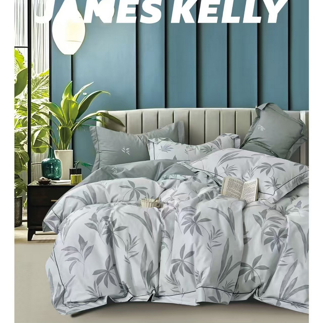 91家纺网 家纺一手货源 找家纺 （总2）未来家居 JAMES KELLY （铂金凯丽）2026新款40支13376全棉印染铂金长绒棉四件套-系列9
