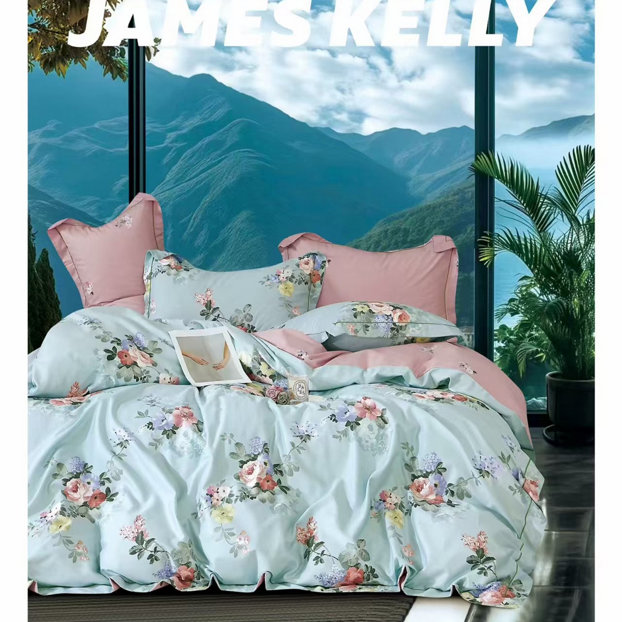 91家纺网 家纺一手货源 找家纺 （总2）未来家居 JAMES KELLY （铂金凯丽）2026新款40支13376全棉印染铂金长绒棉四件套-系列9