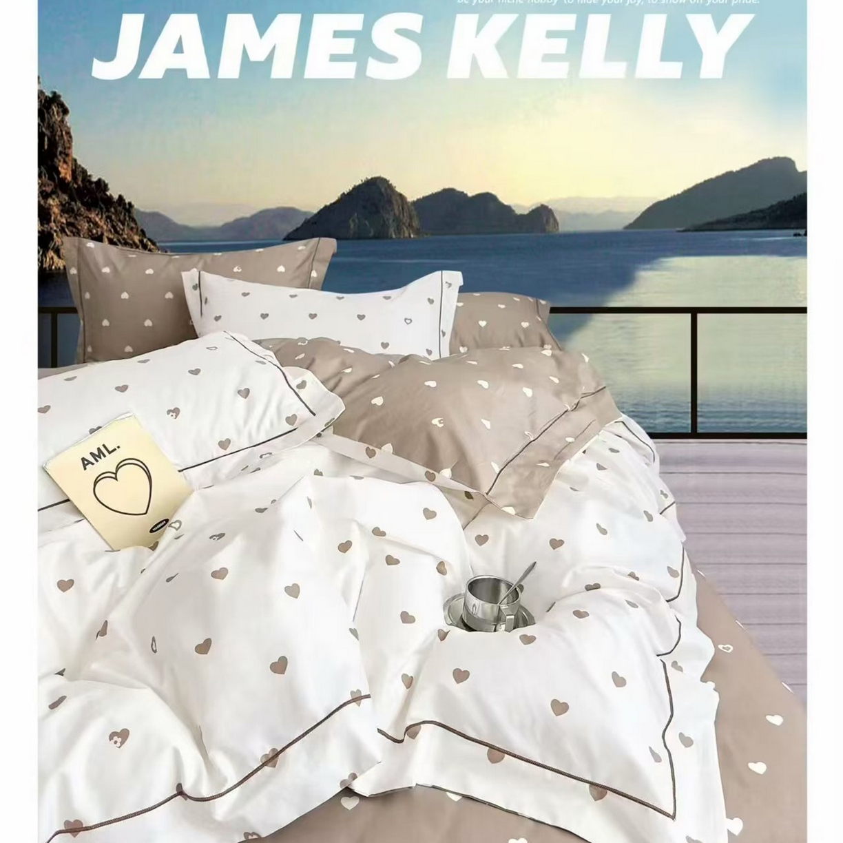 91家纺网 家纺一手货源 找家纺 （总2）未来家居 JAMES KELLY （铂金凯丽）2026新款40支13376全棉印染铂金长绒棉四件套-系列9