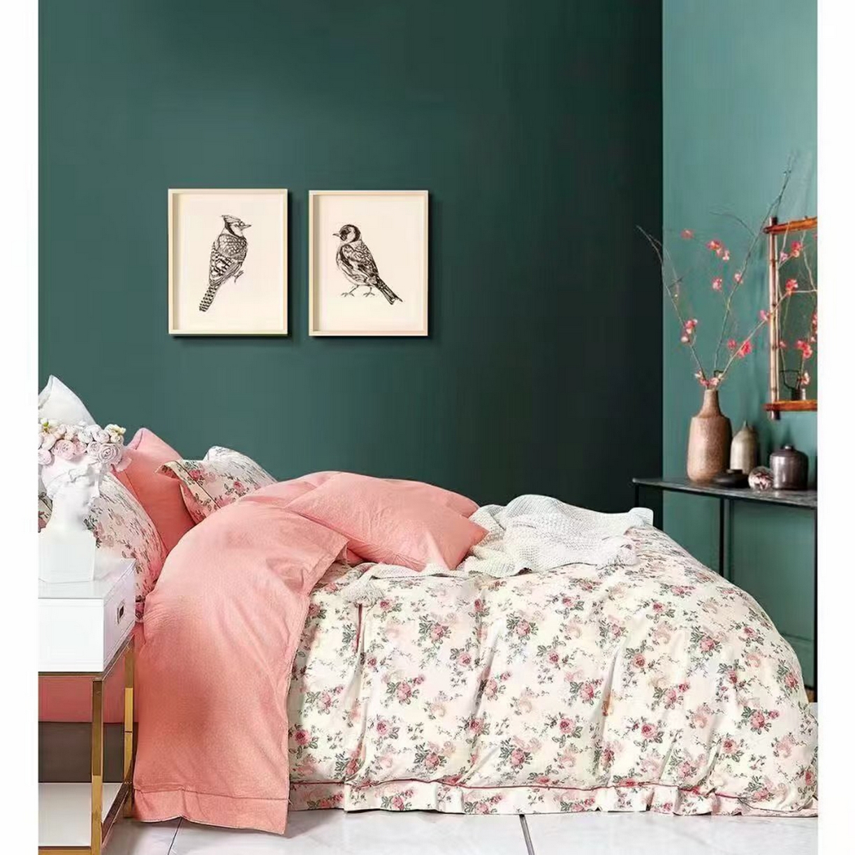 91家纺网 家纺一手货源 找家纺 （总2）未来家居 JAMES KELLY （铂金凯丽）2026新款40支13376全棉印染铂金长绒棉四件套-系列9