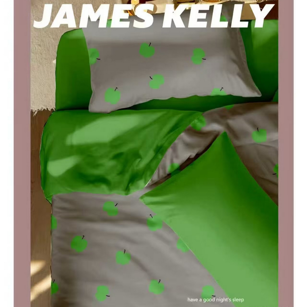 91家纺网 家纺一手货源 找家纺 （总2）未来家居 JAMES KELLY （铂金凯丽）2026新款40支13376全棉印染铂金长绒棉四件套-系列9