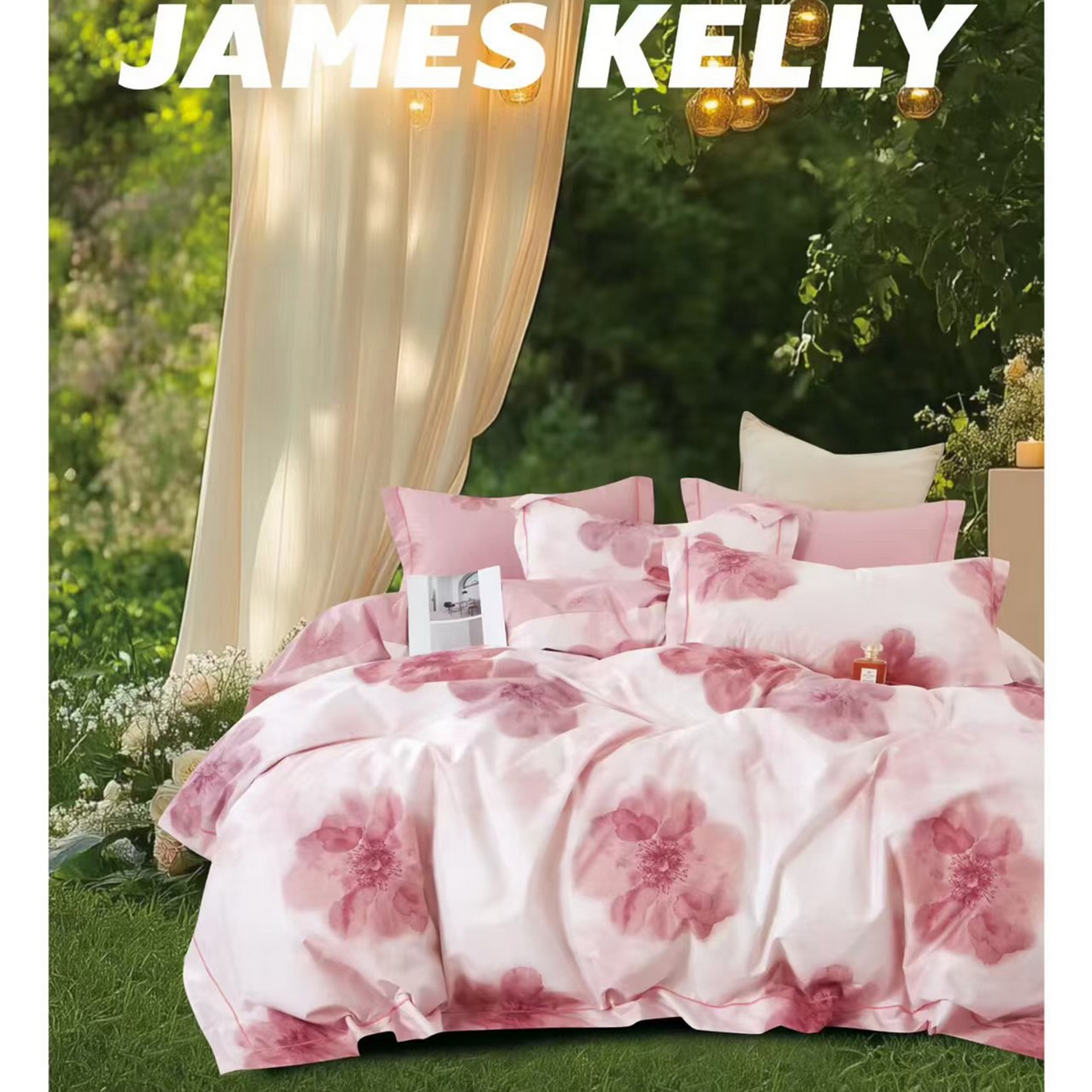 91家纺网 家纺一手货源 找家纺 （总2）未来家居 JAMES KELLY （铂金凯丽）2026新款40支13376全棉印染铂金长绒棉四件套-系列9