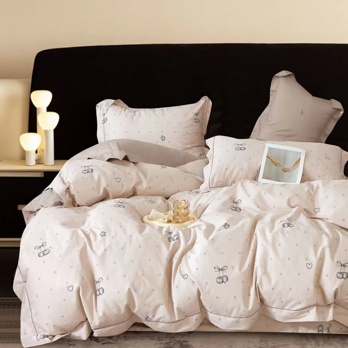 91家纺网 家纺一手货源 找家纺 （总2）未来家居 JAMES KELLY （铂金凯丽）2025新款40支13376全棉印染铂金长绒棉四件套-系列6