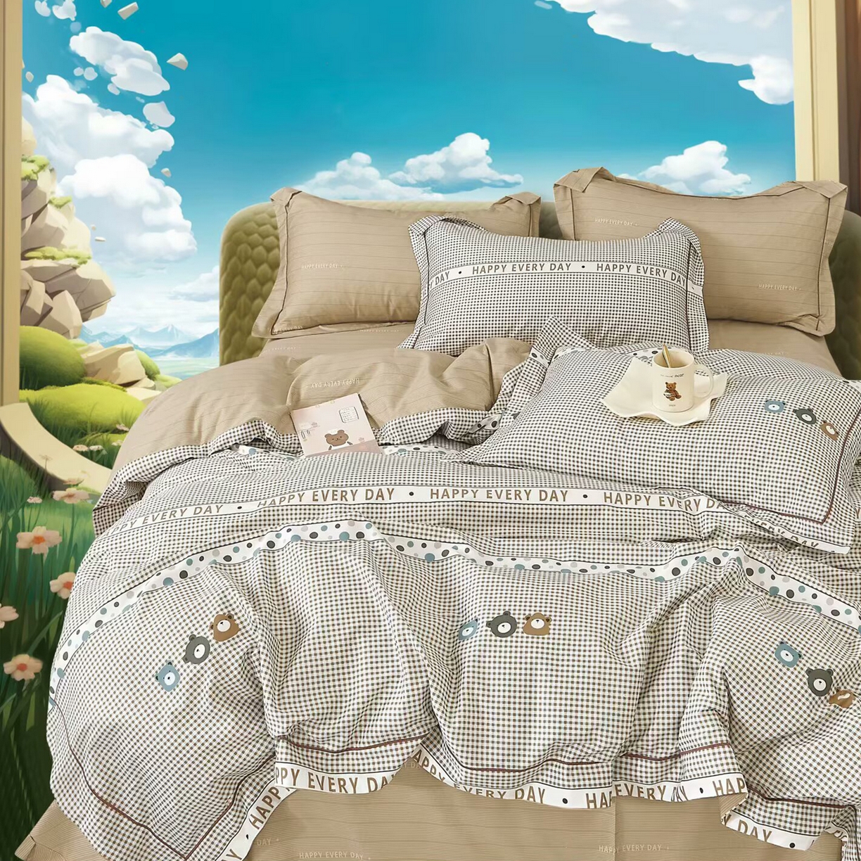 91家纺网 家纺一手货源 找家纺 （总2）未来家居 JAMES KELLY （铂金凯丽）2025新款40支13376全棉印染铂金长绒棉四件套-系列6