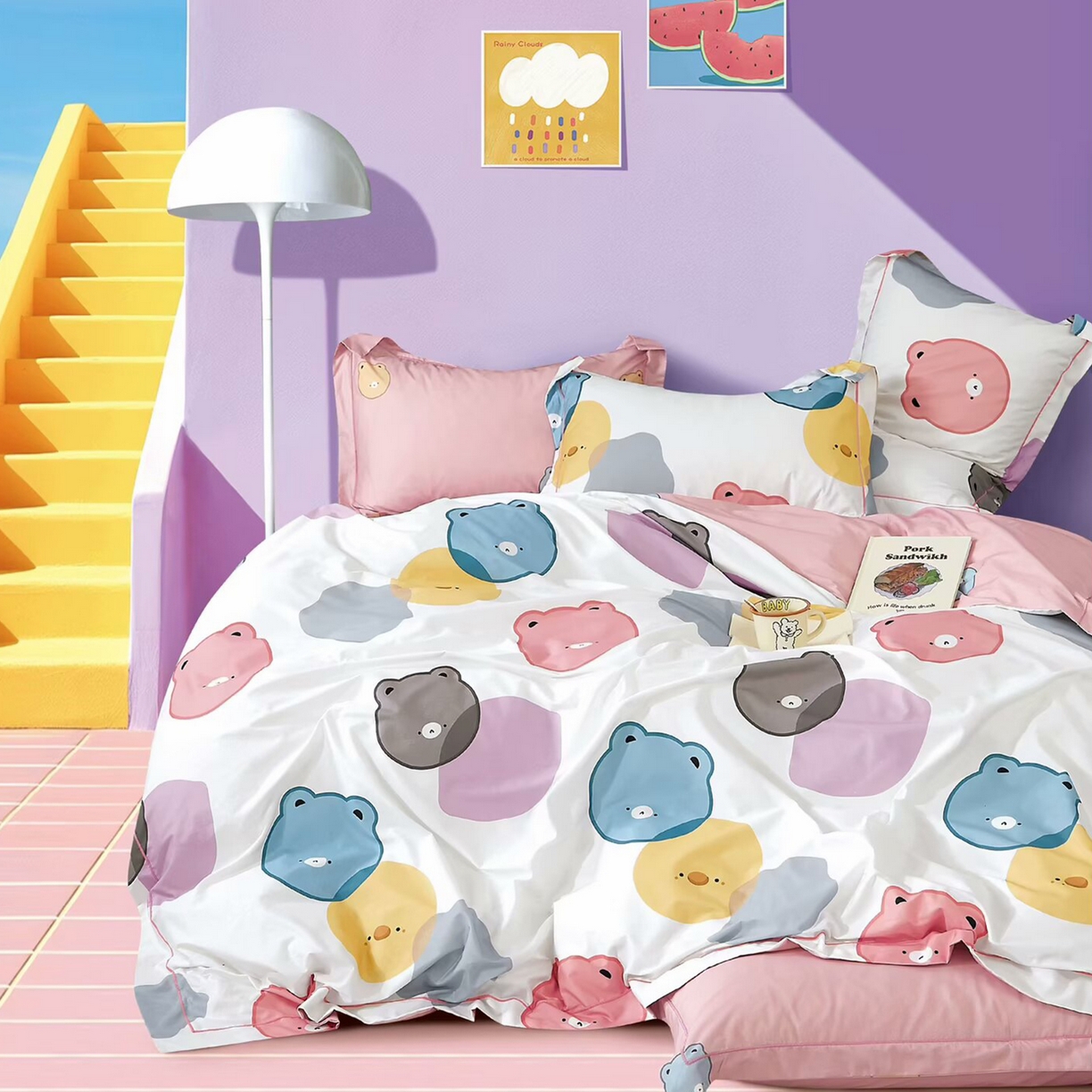 91家纺网 家纺一手货源 找家纺 （总2）未来家居 JAMES KELLY （铂金凯丽）2025新款40支13376全棉印染铂金长绒棉四件套-系列6