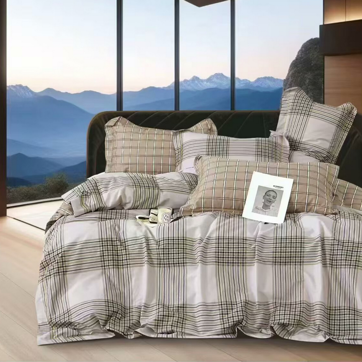 91家纺网 家纺一手货源 找家纺 （总2）未来家居 JAMES KELLY （铂金凯丽）2025新款40支13376全棉印染铂金长绒棉四件套-系列6