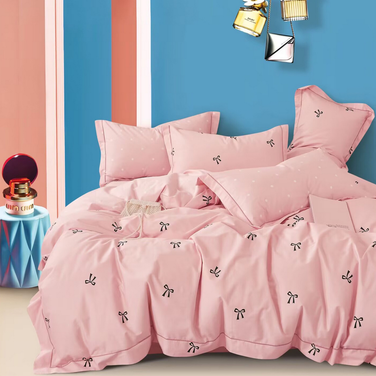 91家纺网 家纺一手货源 找家纺 （总2）未来家居 JAMES KELLY （铂金凯丽）2025新款40支13376全棉印染铂金长绒棉四件套-系列6