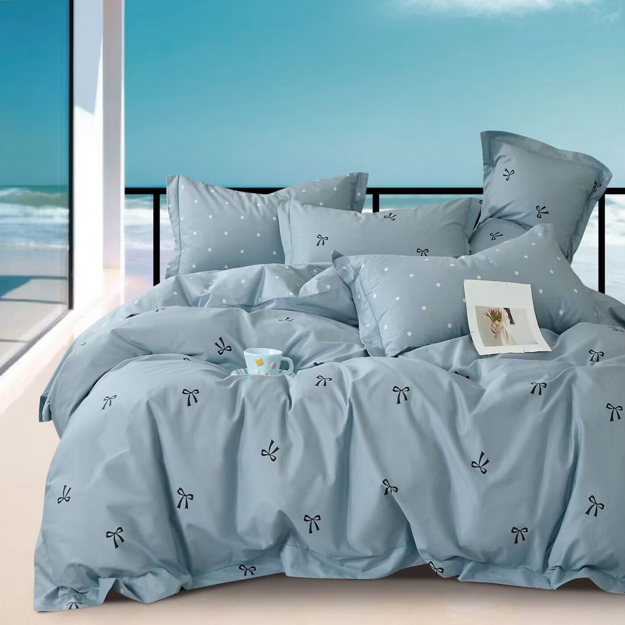 91家纺网 家纺一手货源 找家纺 （总2）未来家居 JAMES KELLY （铂金凯丽）2025新款40支13376全棉印染铂金长绒棉四件套-系列6