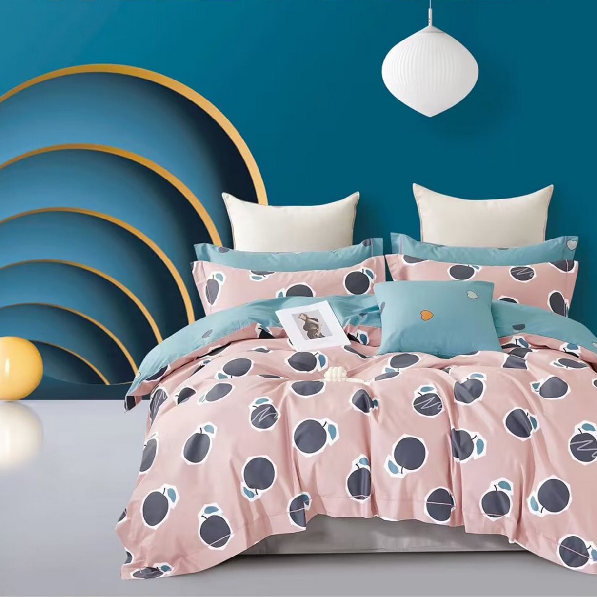 91家纺网 家纺一手货源 找家纺 （总2）未来家居 JAMES KELLY （铂金凯丽）2025新款40支13376全棉印染铂金长绒棉四件套-系列6