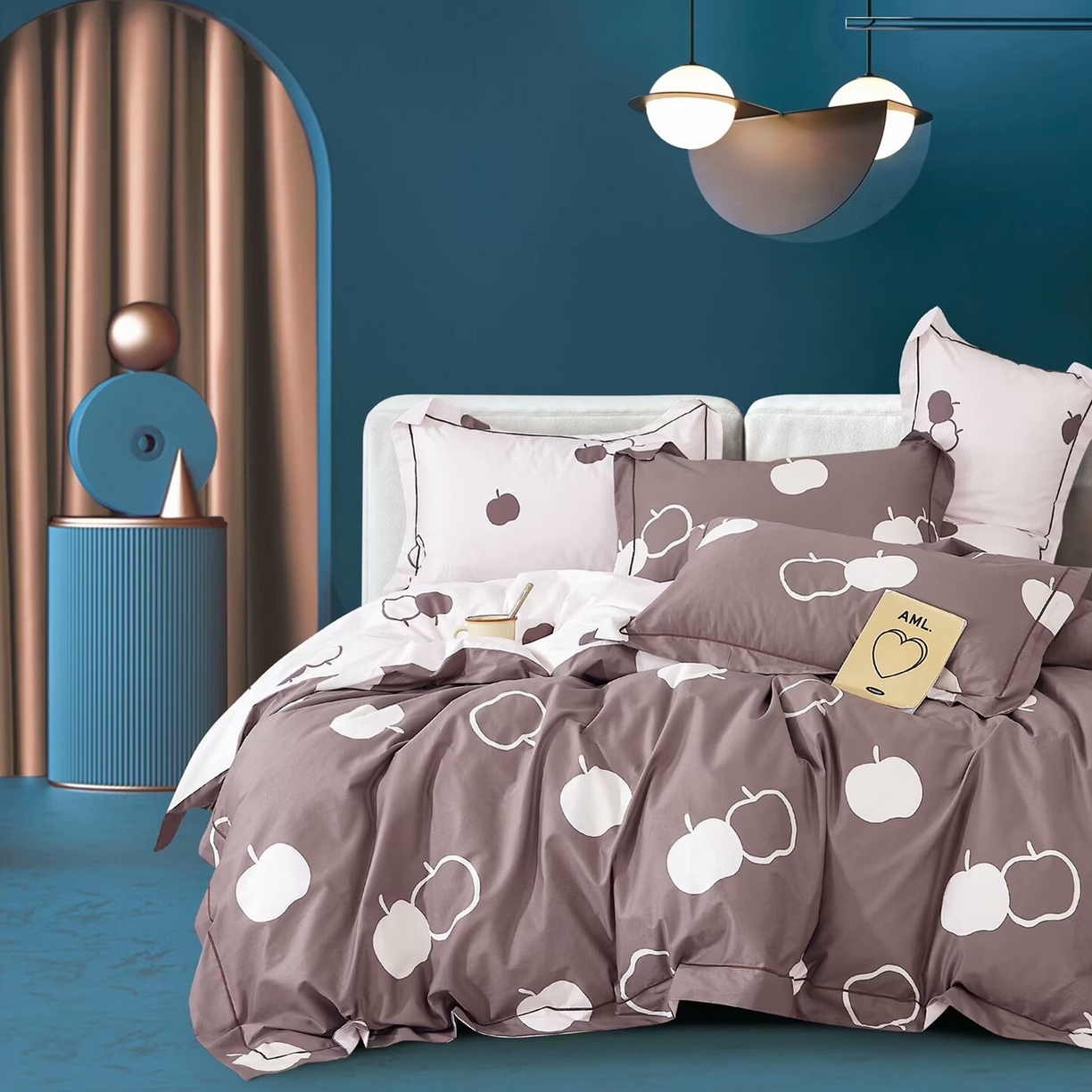 91家纺网 家纺一手货源 找家纺 （总2）未来家居 JAMES KELLY （铂金凯丽）2025新款40支13376全棉印染铂金长绒棉四件套-系列6