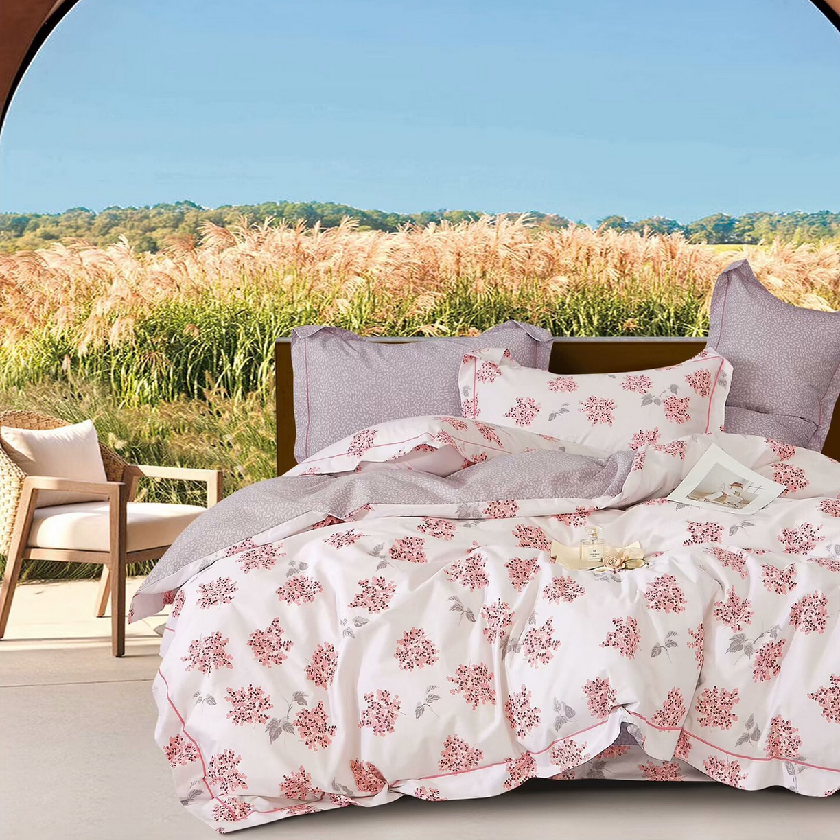 91家纺网 家纺一手货源 找家纺 （总2）未来家居 JAMES KELLY （铂金凯丽）2025新款40支13376全棉印染铂金长绒棉四件套-系列6