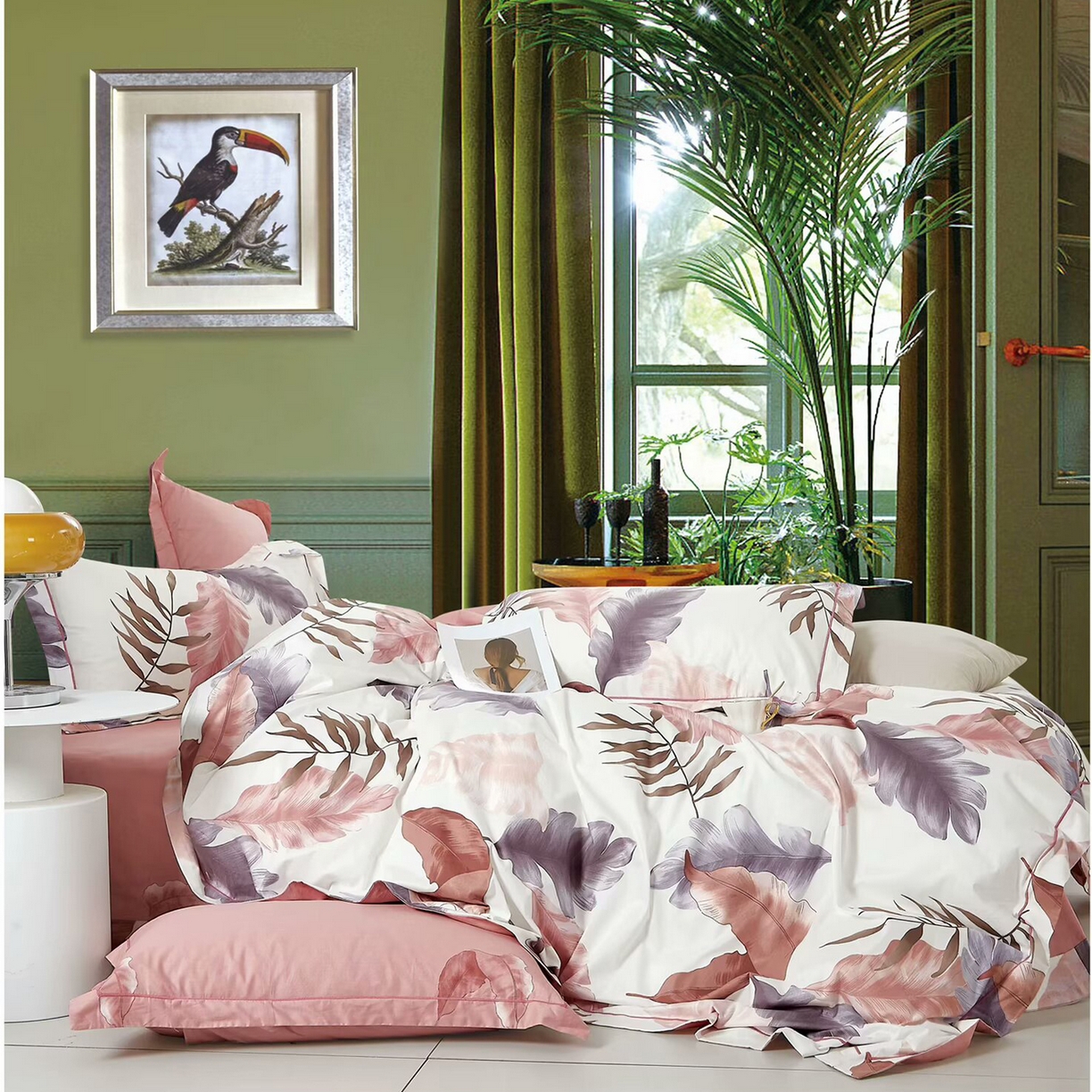 91家纺网 家纺一手货源 找家纺 （总2）未来家居 JAMES KELLY （铂金凯丽）2025新款40支13376全棉印染铂金长绒棉四件套-系列6