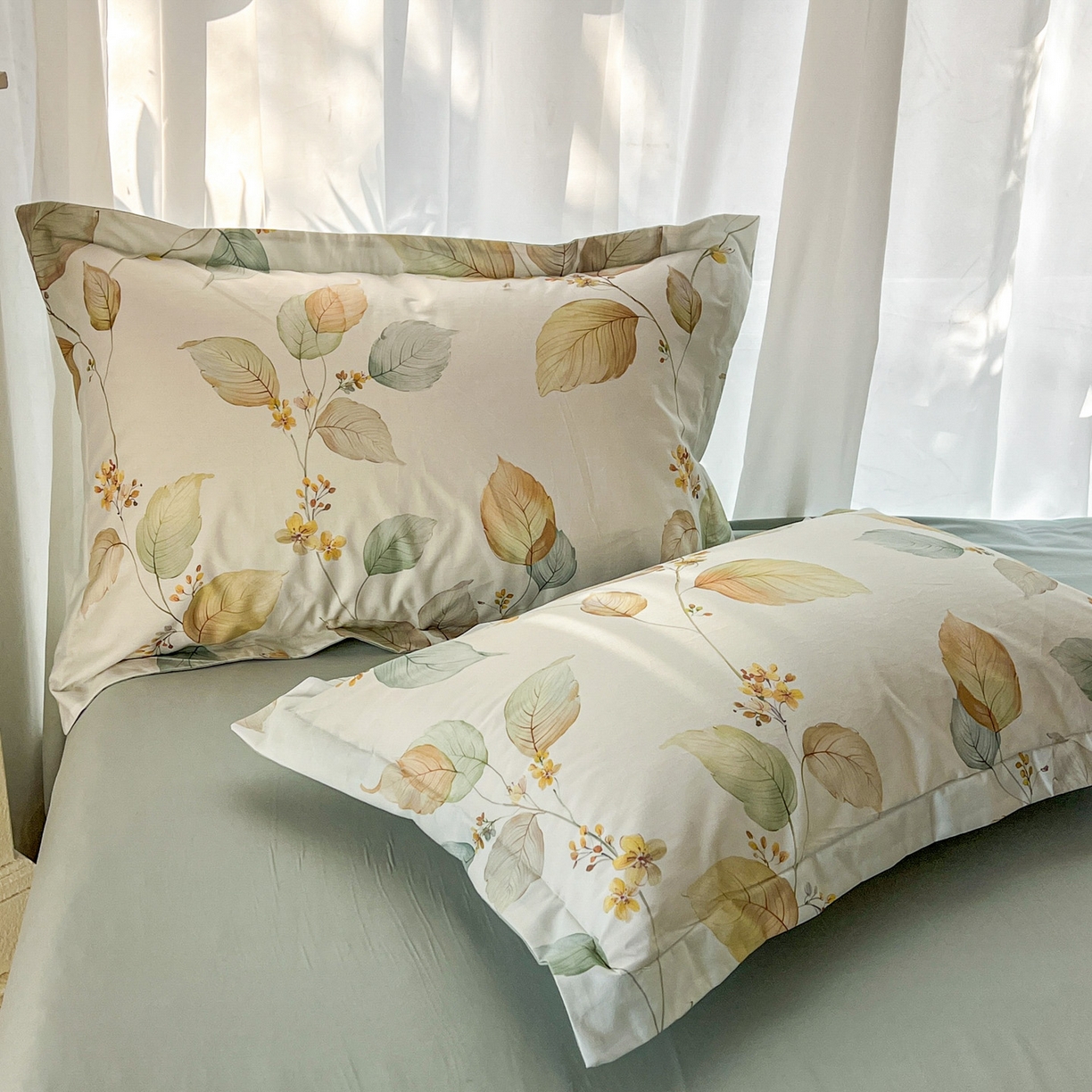 91家纺网 家纺一手货源 找家纺 卧趣家纺 2026新款纯棉花卉系列全棉印花四件套 佳昕-黄