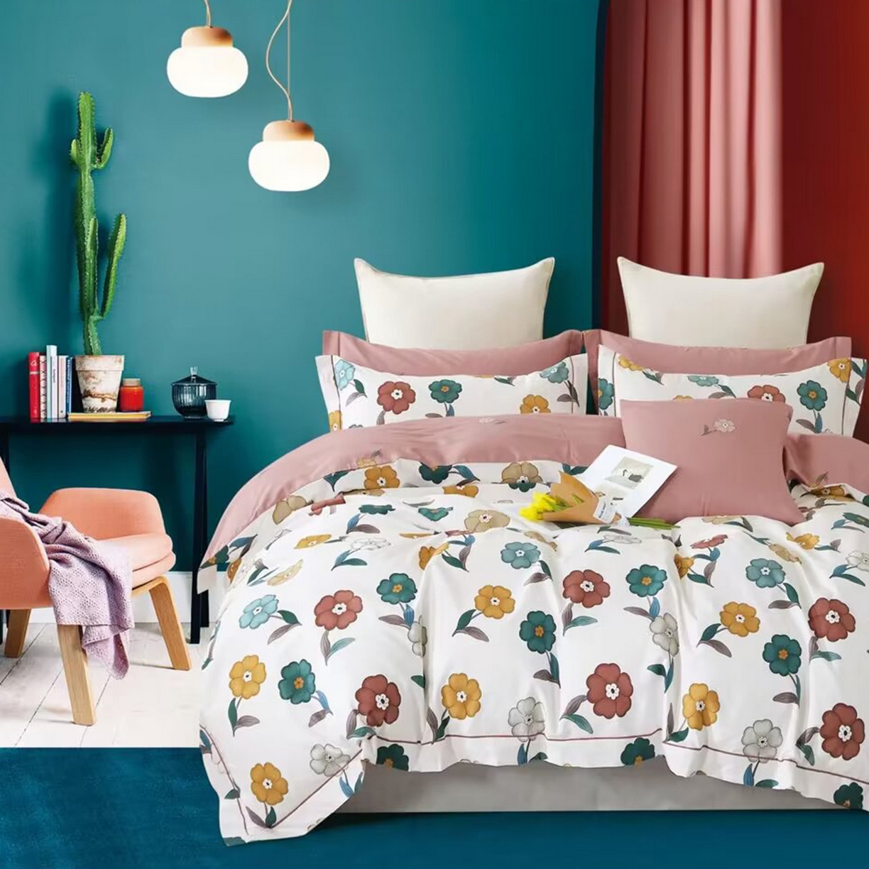 91家纺网 家纺一手货源 找家纺 （总2）未来家居 JAMES KELLY （铂金凯丽）2025新款40支13376全棉印染铂金长绒棉四件套-系列6