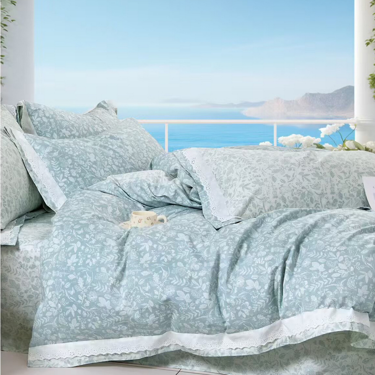 91家纺网 家纺一手货源 找家纺 （总2）未来家居 JAMES KELLY （铂金凯丽）2025新款40支13376全棉印染铂金长绒棉四件套-系列6