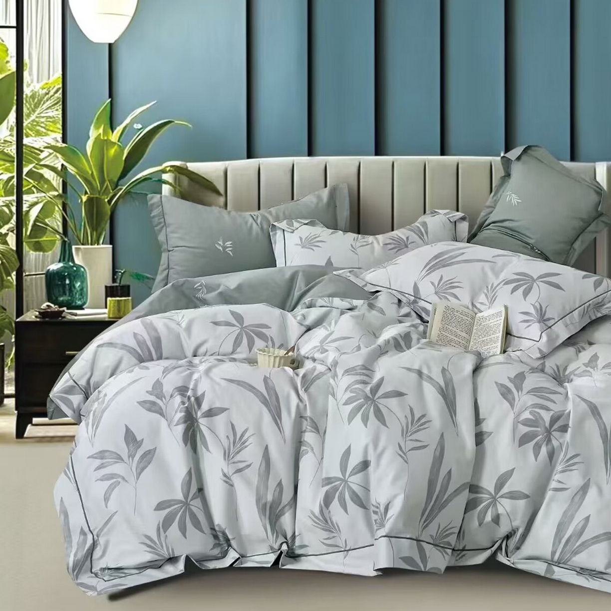 91家纺网 家纺一手货源 找家纺 （总2）未来家居 JAMES KELLY （铂金凯丽）2025新款40支13376全棉印染铂金长绒棉四件套-系列6