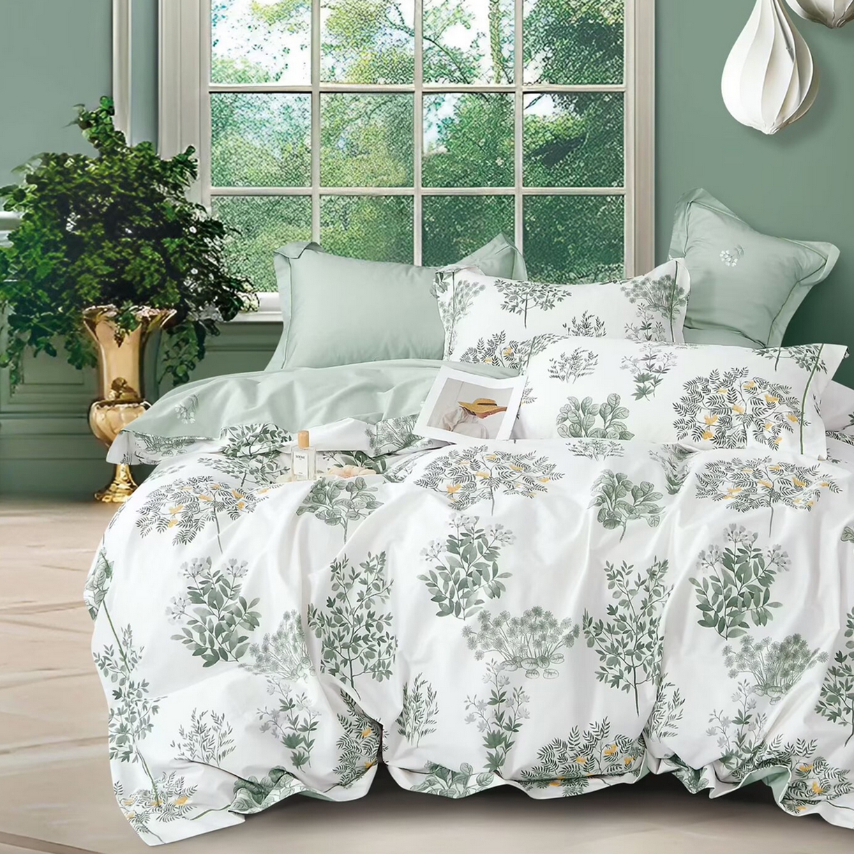 91家纺网 家纺一手货源 找家纺 （总2）未来家居 JAMES KELLY （铂金凯丽）2025新款40支13376全棉印染铂金长绒棉四件套-系列6