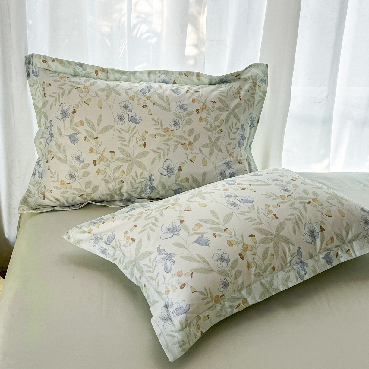 91家纺网 家纺一手货源 找家纺 卧趣家纺 2026新款纯棉花卉系列全棉印花四件套 宛春-兰