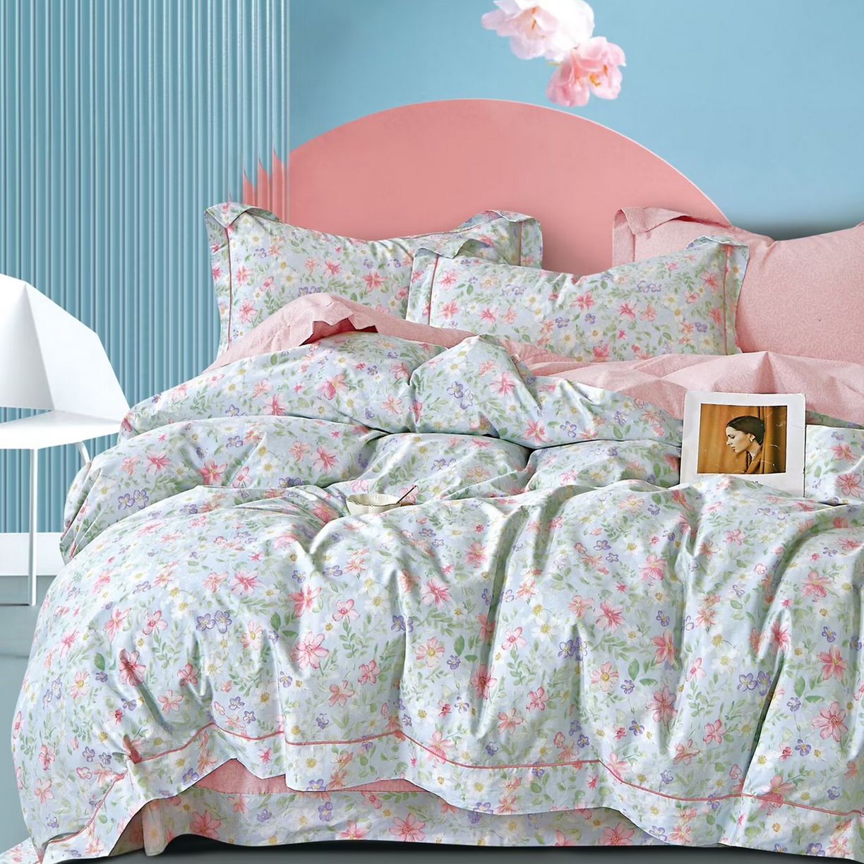 91家纺网 家纺一手货源 找家纺 （总2）未来家居 JAMES KELLY （铂金凯丽）2025新款40支13376全棉印染铂金长绒棉四件套-系列6