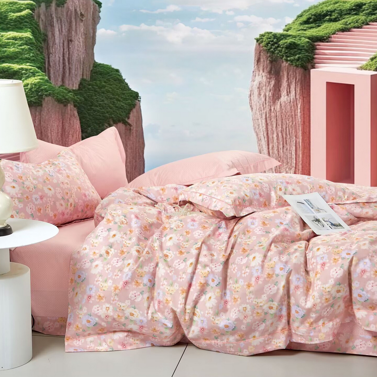 91家纺网 家纺一手货源 找家纺 （总2）未来家居 JAMES KELLY （铂金凯丽）2025新款40支13376全棉印染铂金长绒棉四件套-系列6