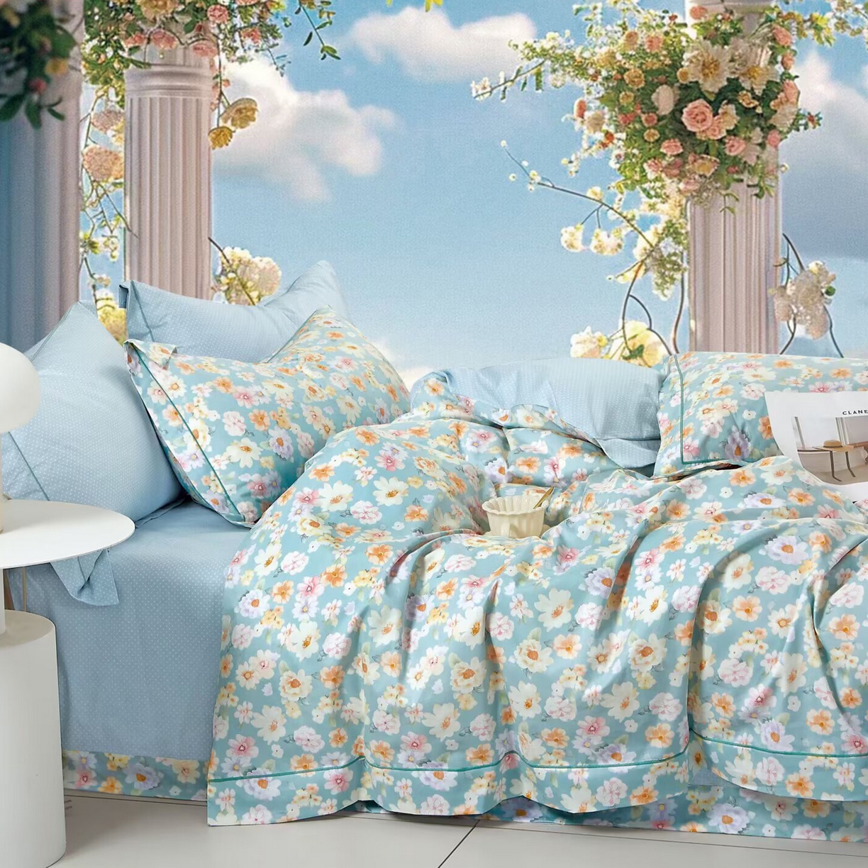 91家纺网 家纺一手货源 找家纺 （总2）未来家居 JAMES KELLY （铂金凯丽）2025新款40支13376全棉印染铂金长绒棉四件套-系列6