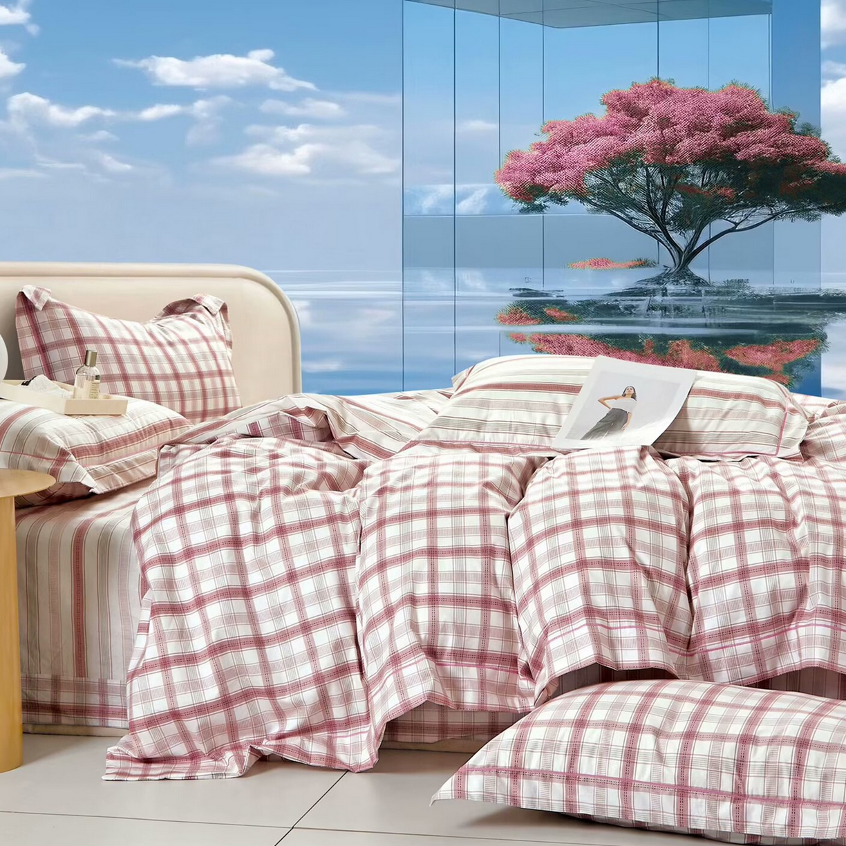 91家纺网 家纺一手货源 找家纺 （总2）未来家居 JAMES KELLY （铂金凯丽）2025新款40支13376全棉印染铂金长绒棉四件套-系列6