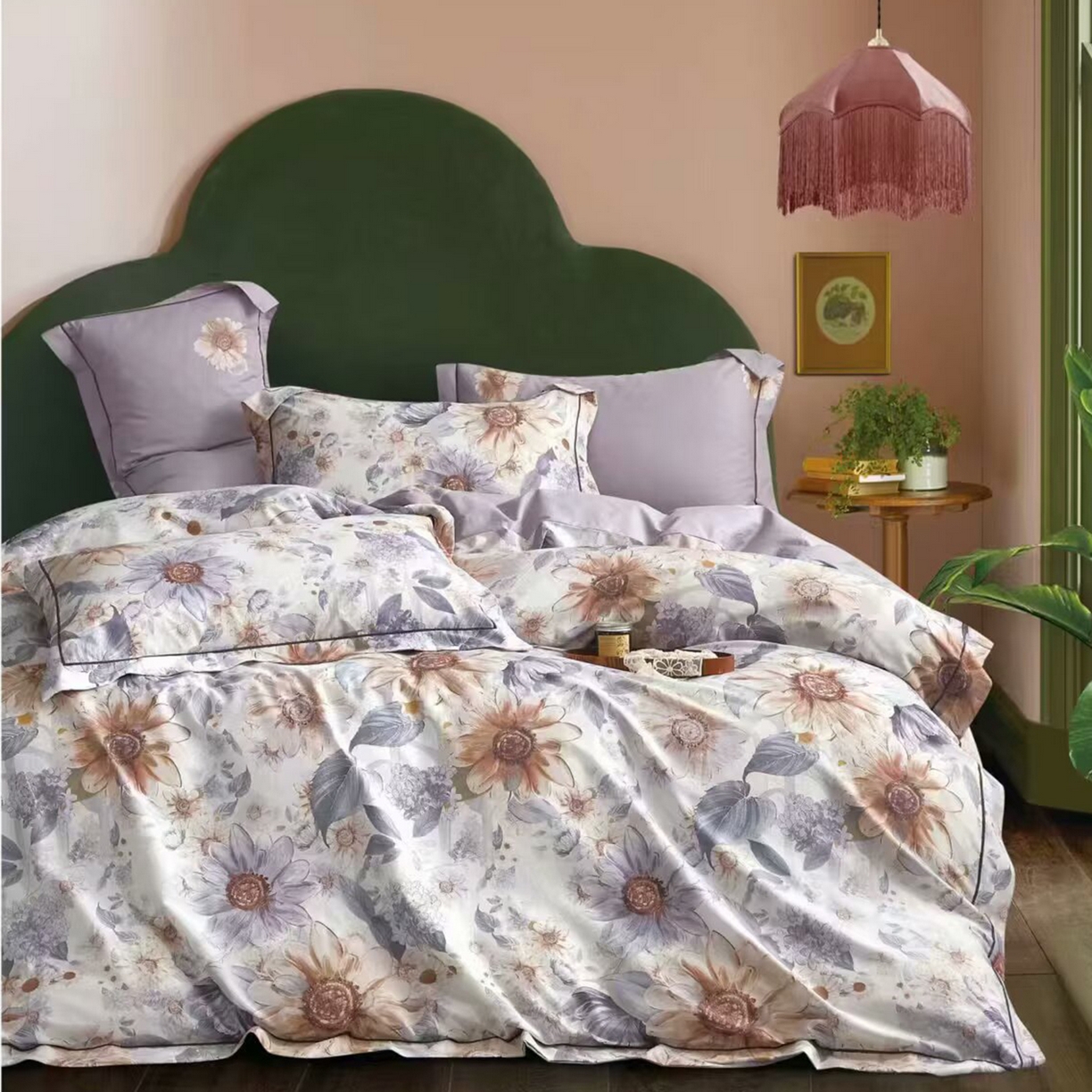 91家纺网 家纺一手货源 找家纺 （总2）未来家居 JAMES KELLY （铂金凯丽）2025新款40支13376全棉印染铂金长绒棉四件套-系列6