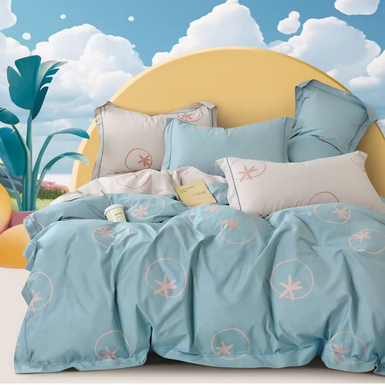 91家纺网 家纺一手货源 找家纺 （总2）未来家居 JAMES KELLY （铂金凯丽）2025新款40支13376全棉印染铂金长绒棉四件套-系列6