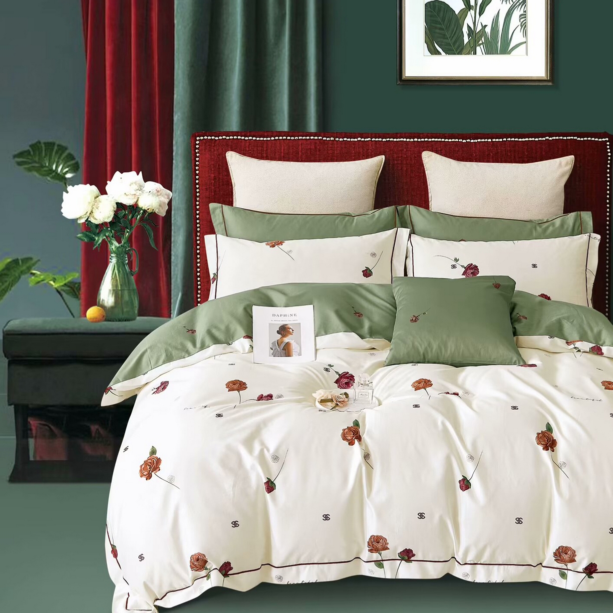 91家纺网 家纺一手货源 找家纺 （总2）未来家居 JAMES KELLY （铂金凯丽）2025新款40支13376全棉印染铂金长绒棉四件套-系列6