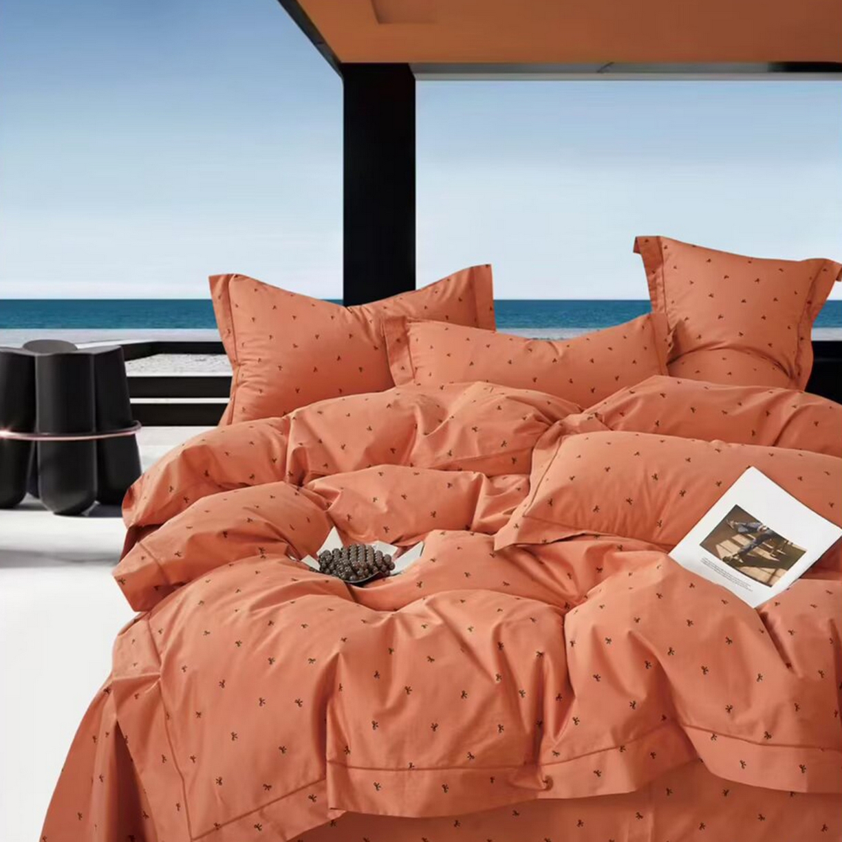 91家纺网 家纺一手货源 找家纺 （总2）未来家居 JAMES KELLY （铂金凯丽）2025新款40支13376全棉印染铂金长绒棉四件套-系列6