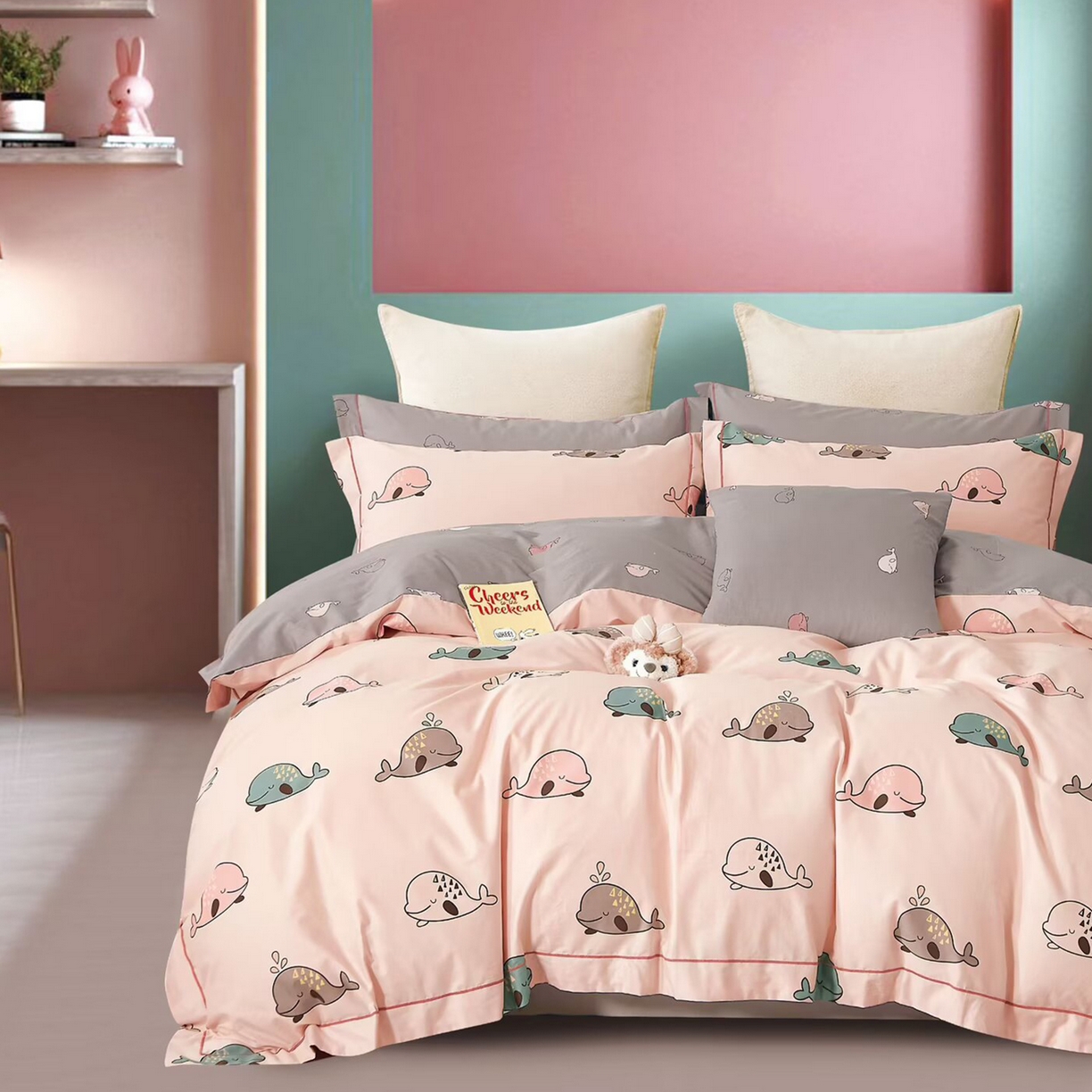 91家纺网 家纺一手货源 找家纺 （总2）未来家居 JAMES KELLY （铂金凯丽）2025新款40支13376全棉印染铂金长绒棉四件套-系列6