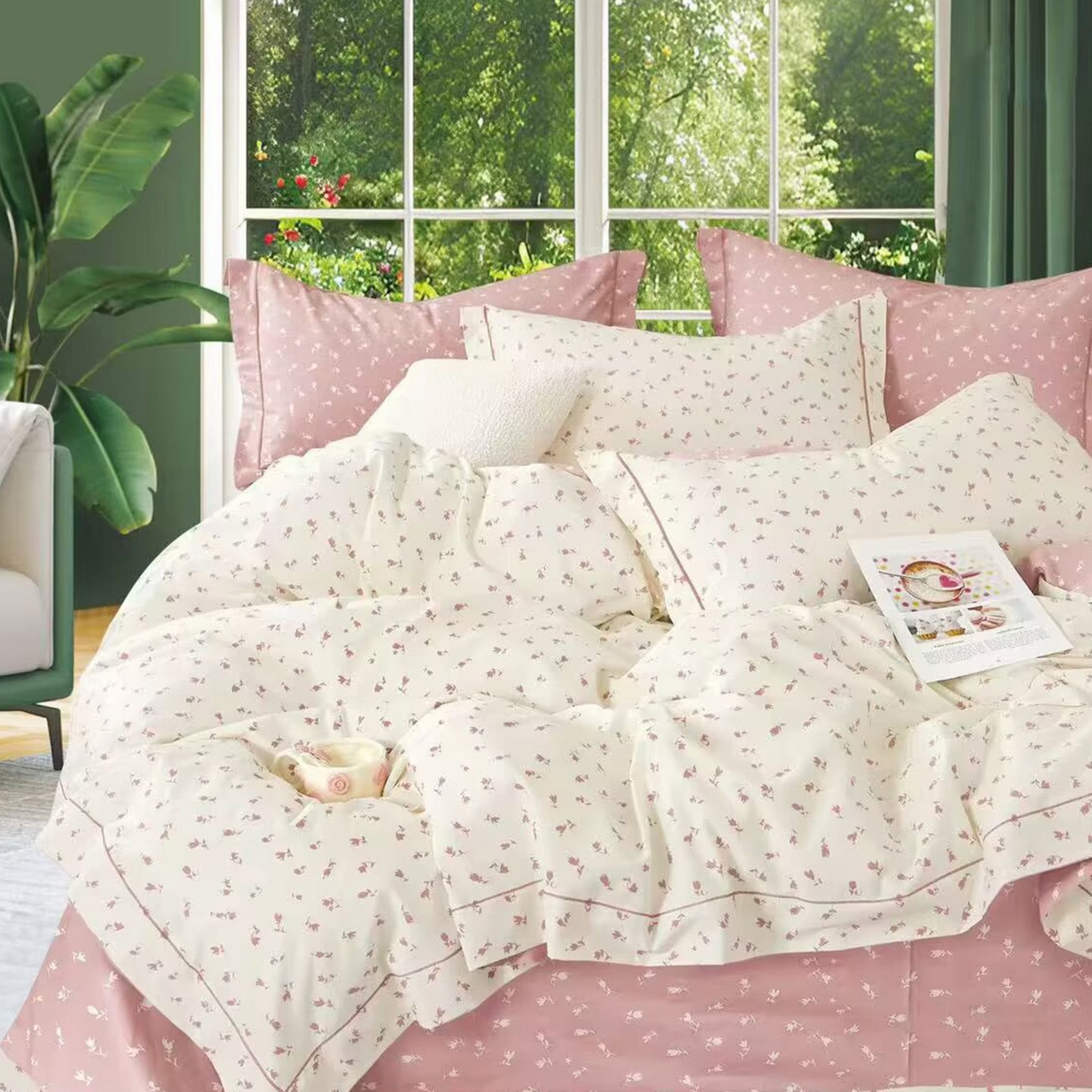 91家纺网 家纺一手货源 找家纺 （总2）未来家居 JAMES KELLY （铂金凯丽）2025新款40支13376全棉印染铂金长绒棉四件套-系列6