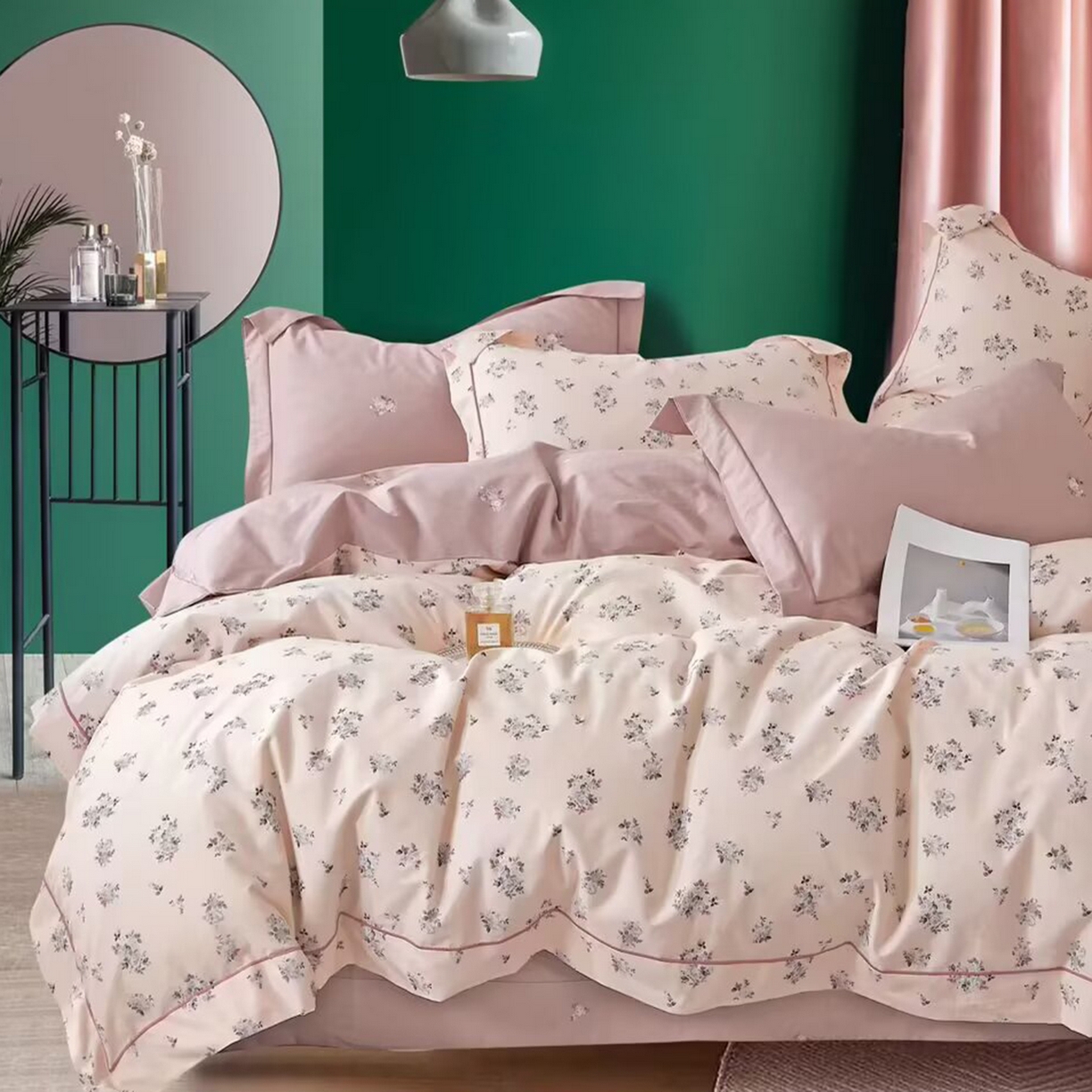 91家纺网 家纺一手货源 找家纺 （总2）未来家居 JAMES KELLY （铂金凯丽）2025新款40支13376全棉印染铂金长绒棉四件套-系列6